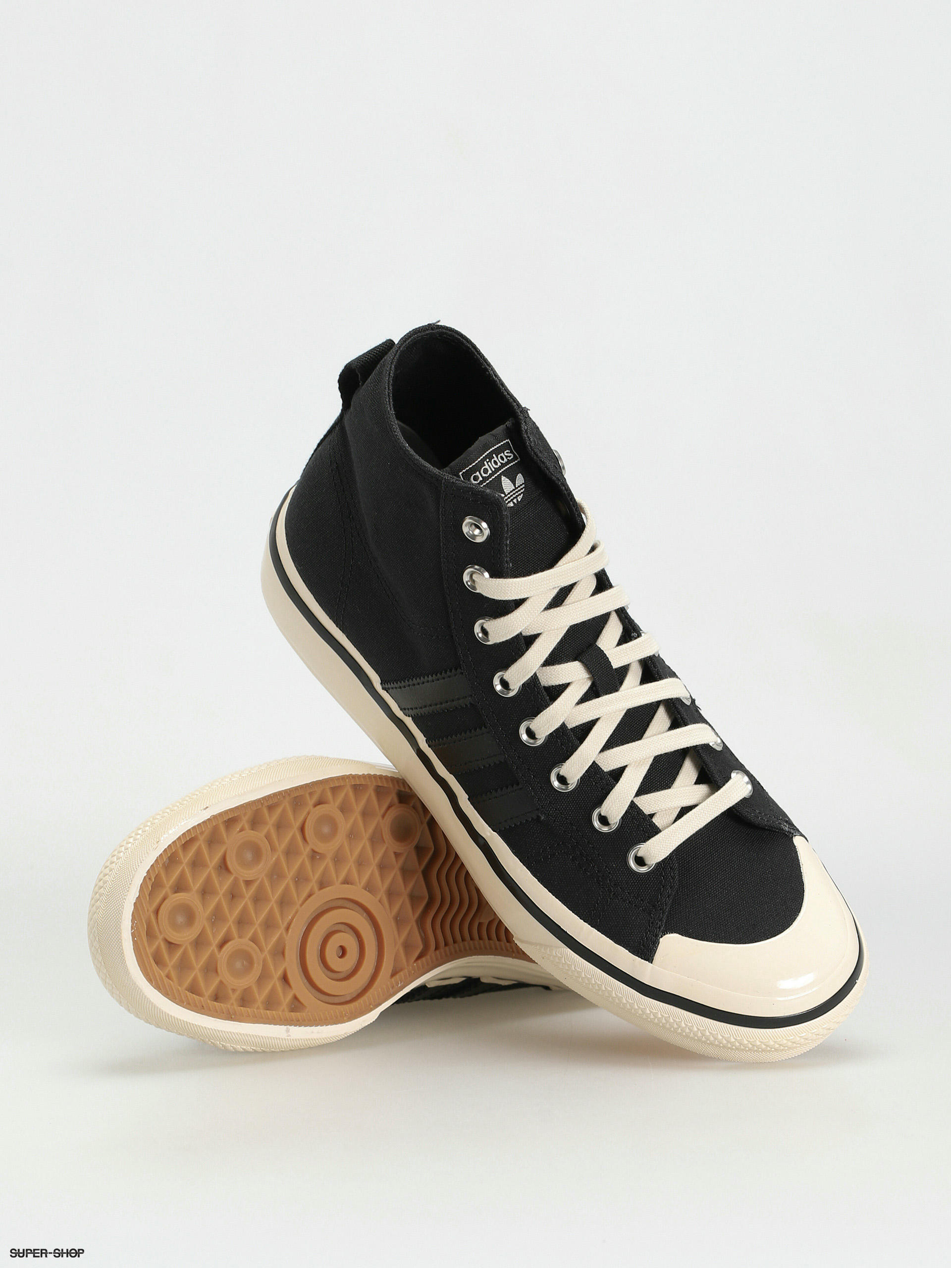 adidas Originals Nizza Hi Rf 74 Shoes black cblack cwhite gum3