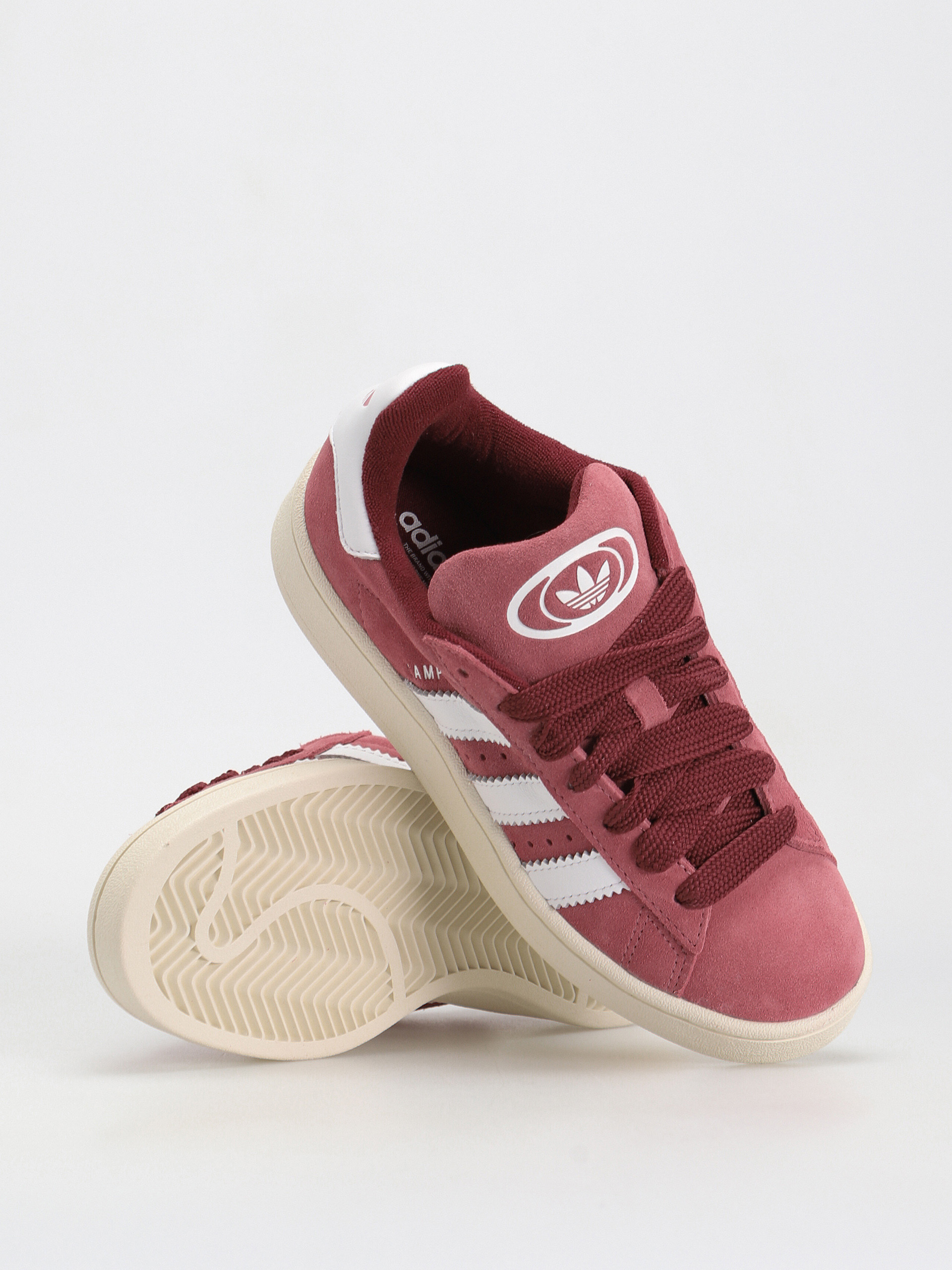 adidas gazelle silver green womens ADIDAS ORIGINALS Burgunder Campus 00er-Sneaker für Damen und Herren –  Pavidas main image 0