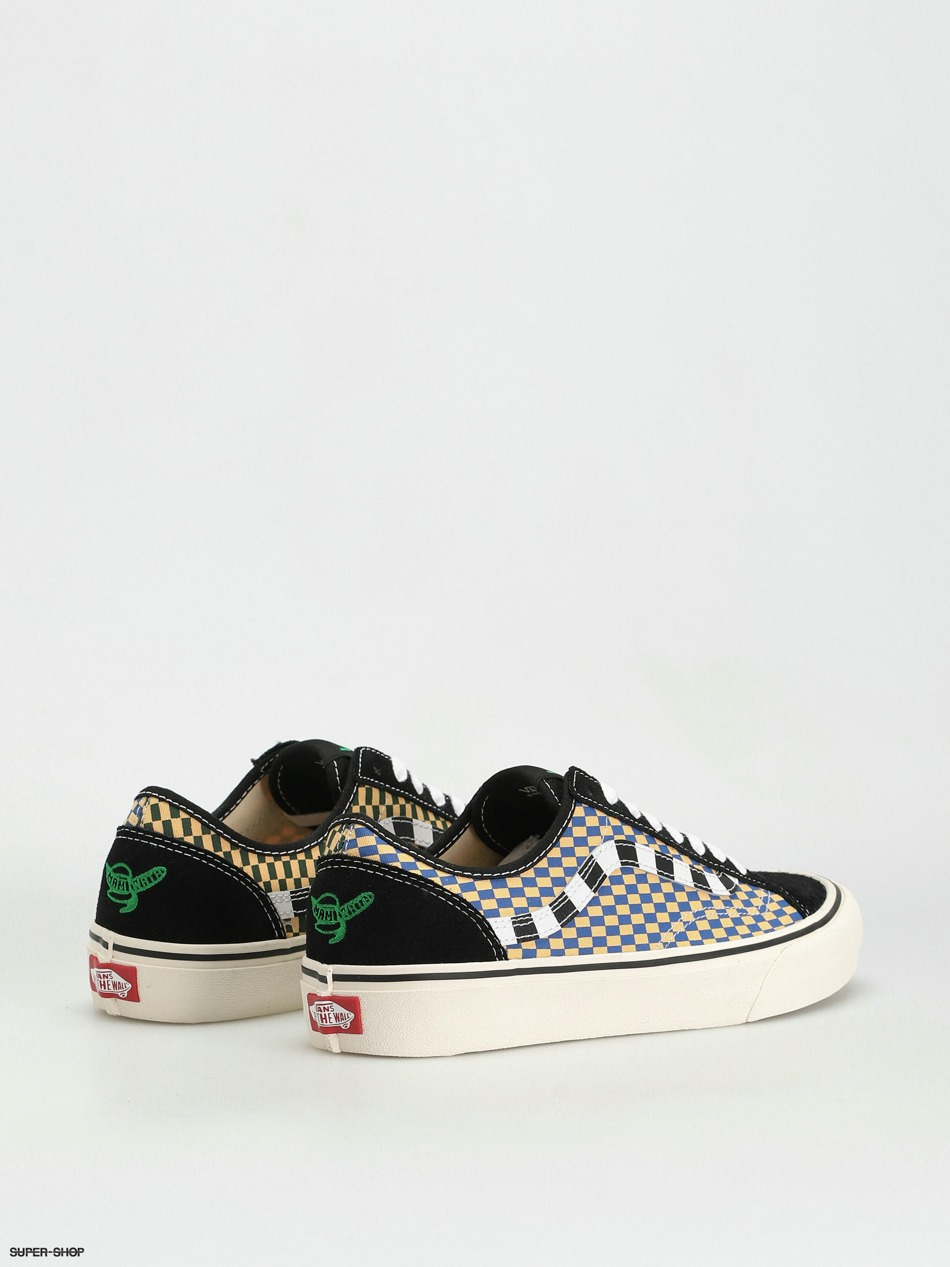 Vans style 36 decon sf checkerboard trainers in hot sale black