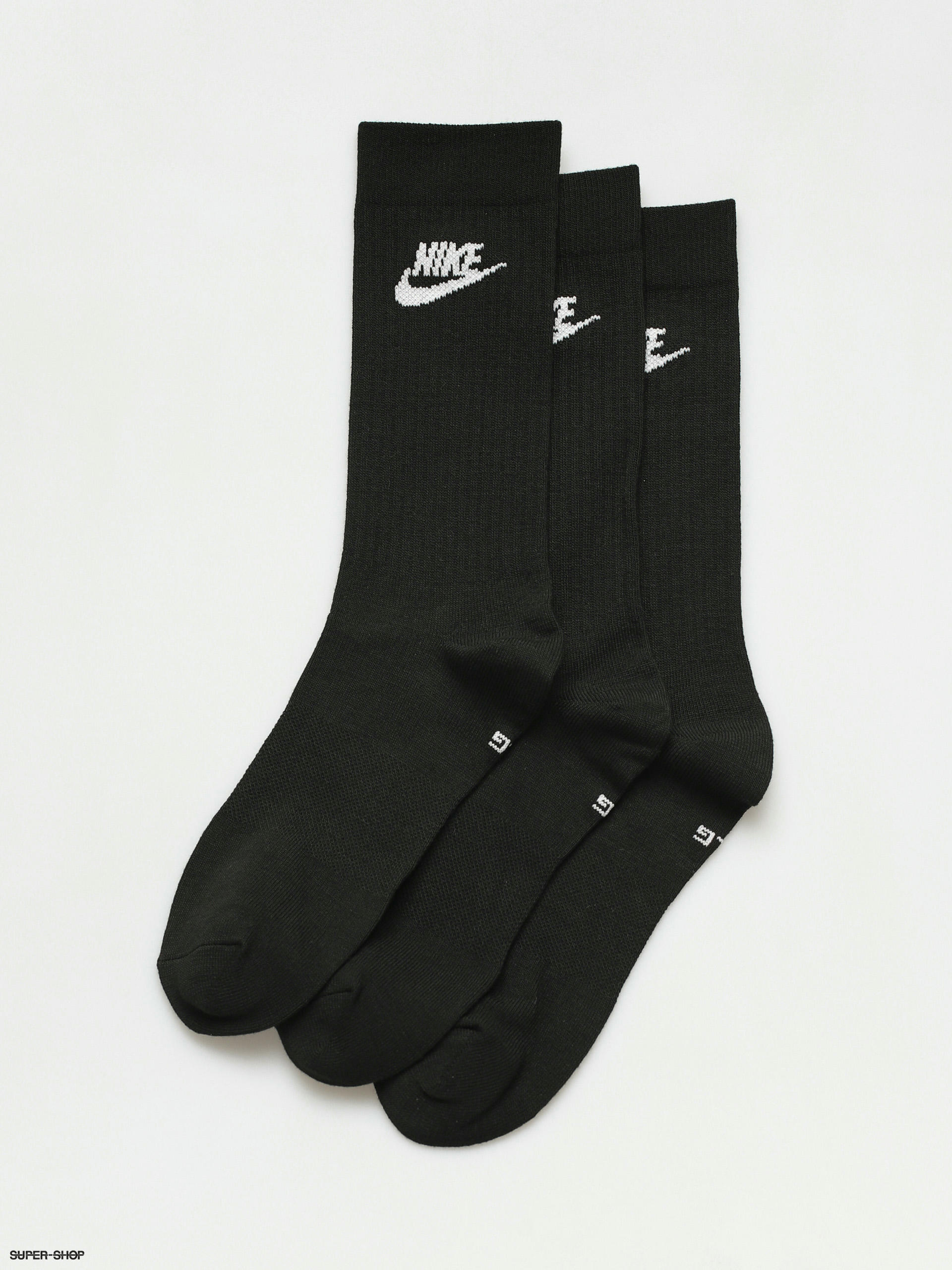 Black nike socks with grey outlet swoosh