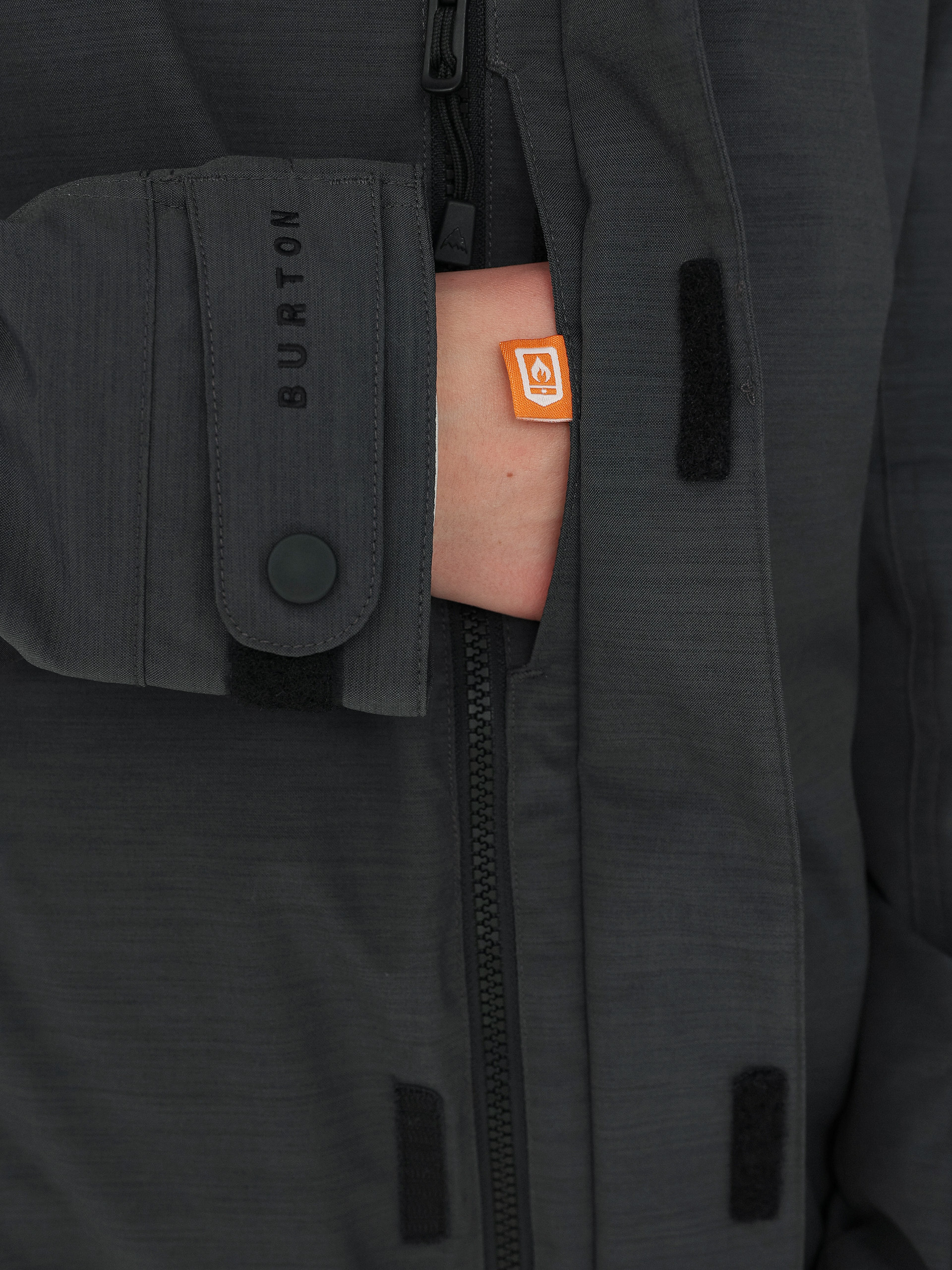 Womens Burton Jet Set Snowboard jacket (true black heather)