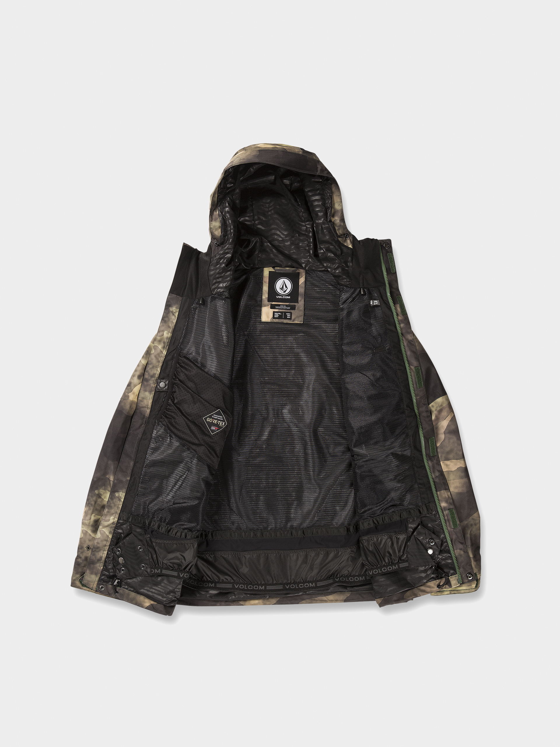 Mens Volcom L Gore Tex Snowboard jacket (camouflage)