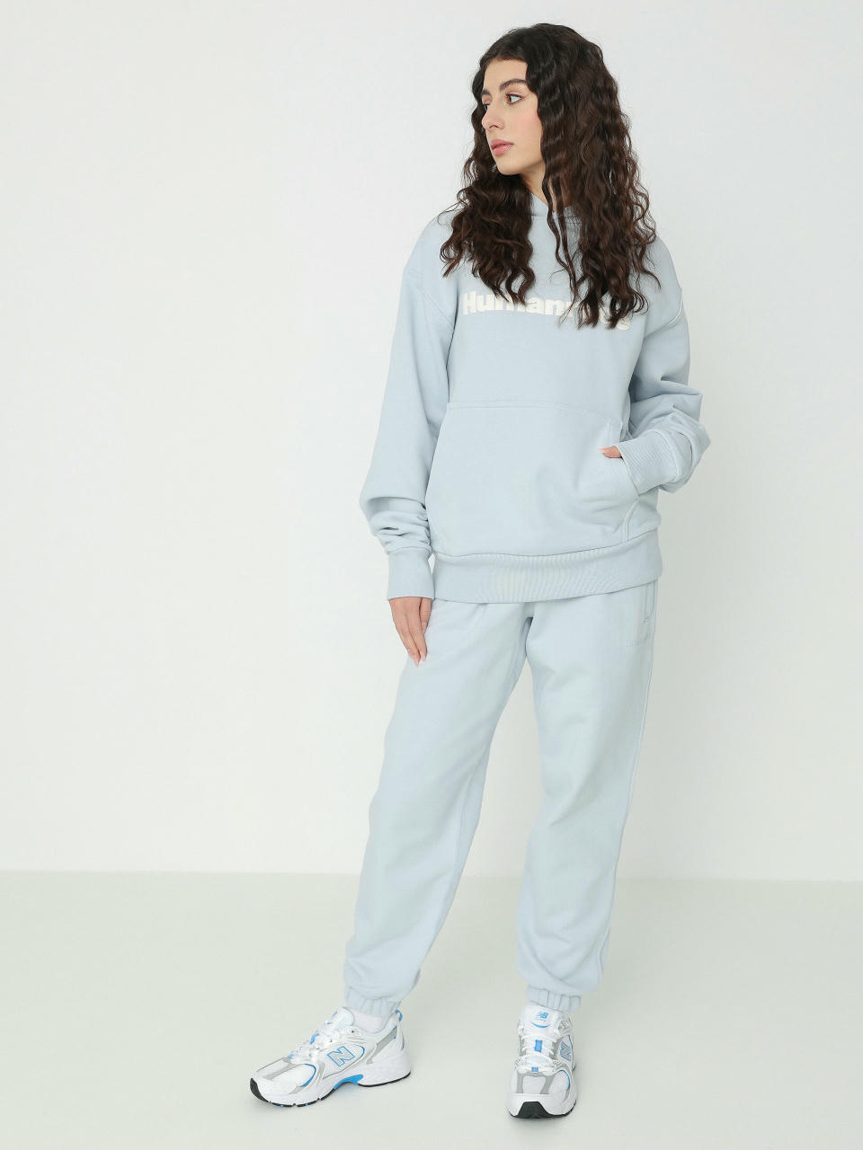 adidas Originals Pharrell Williams Basics HD Hoodie Wmn (halblu)