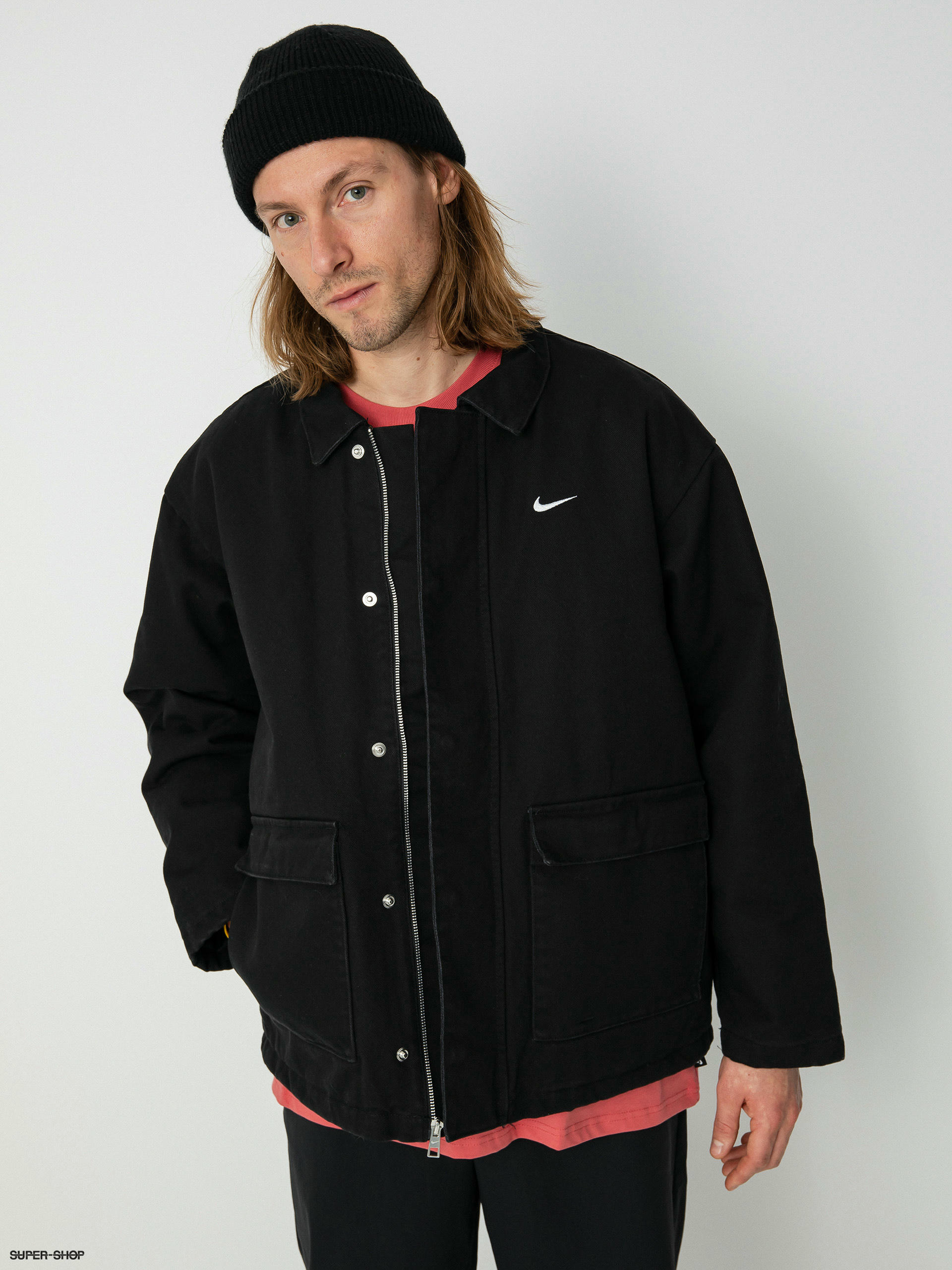 SB Black Cotton Work Jacket (L)