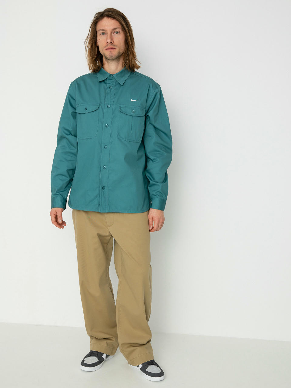 Nike SB Tanglin Wvn Shirt (mineral teal)