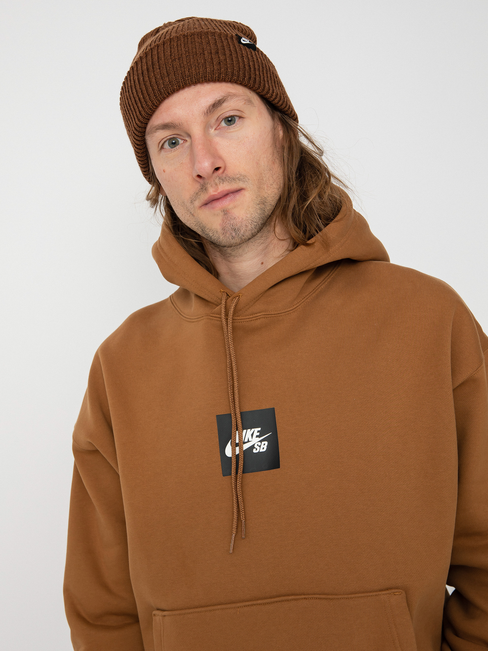 Nike SB Box Logo HD Hoodie (ale brown)