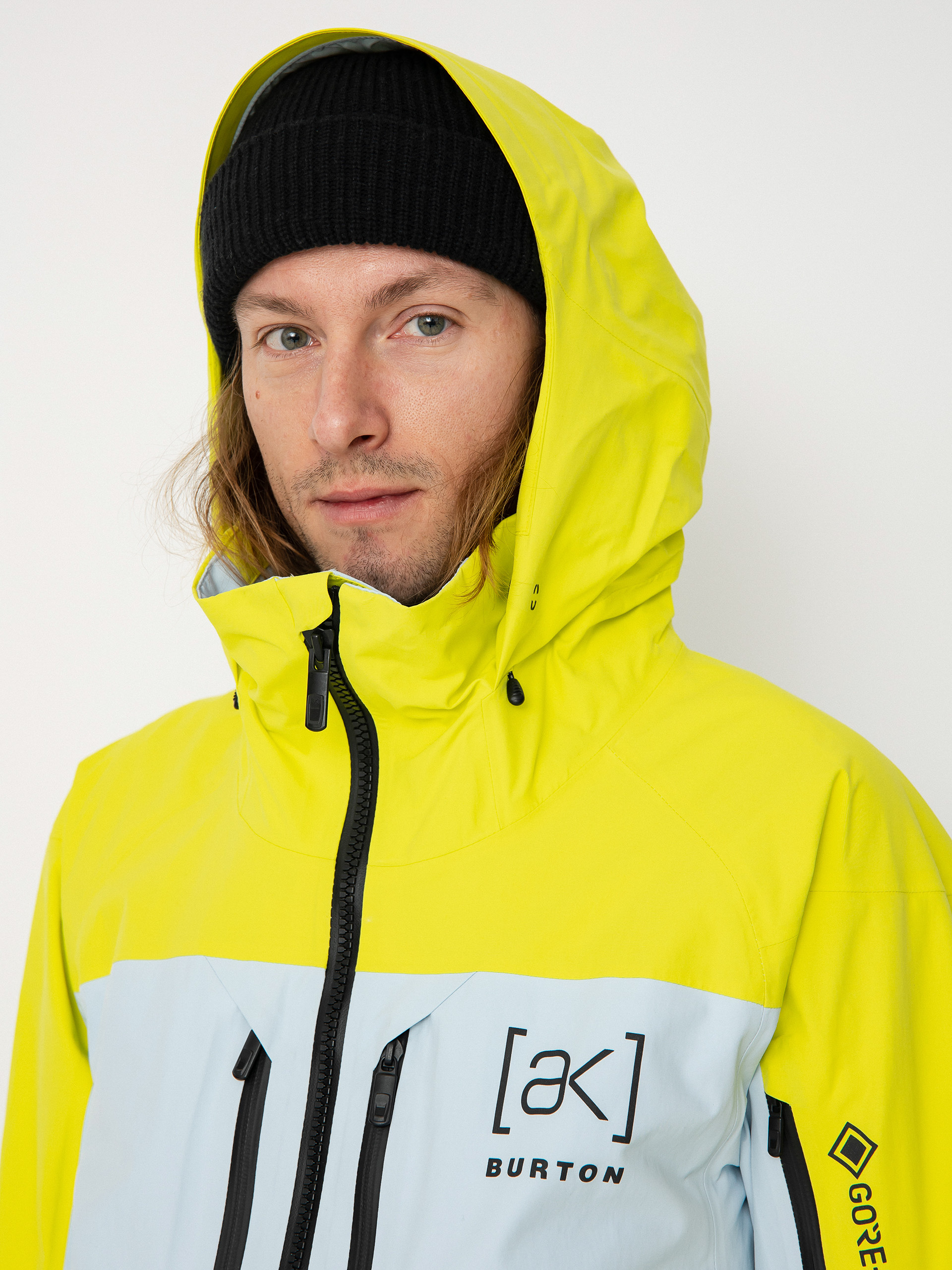 Burton Ak Swash Gore Tex 2L Snowboard jacket (limeade/ballad blue/gray