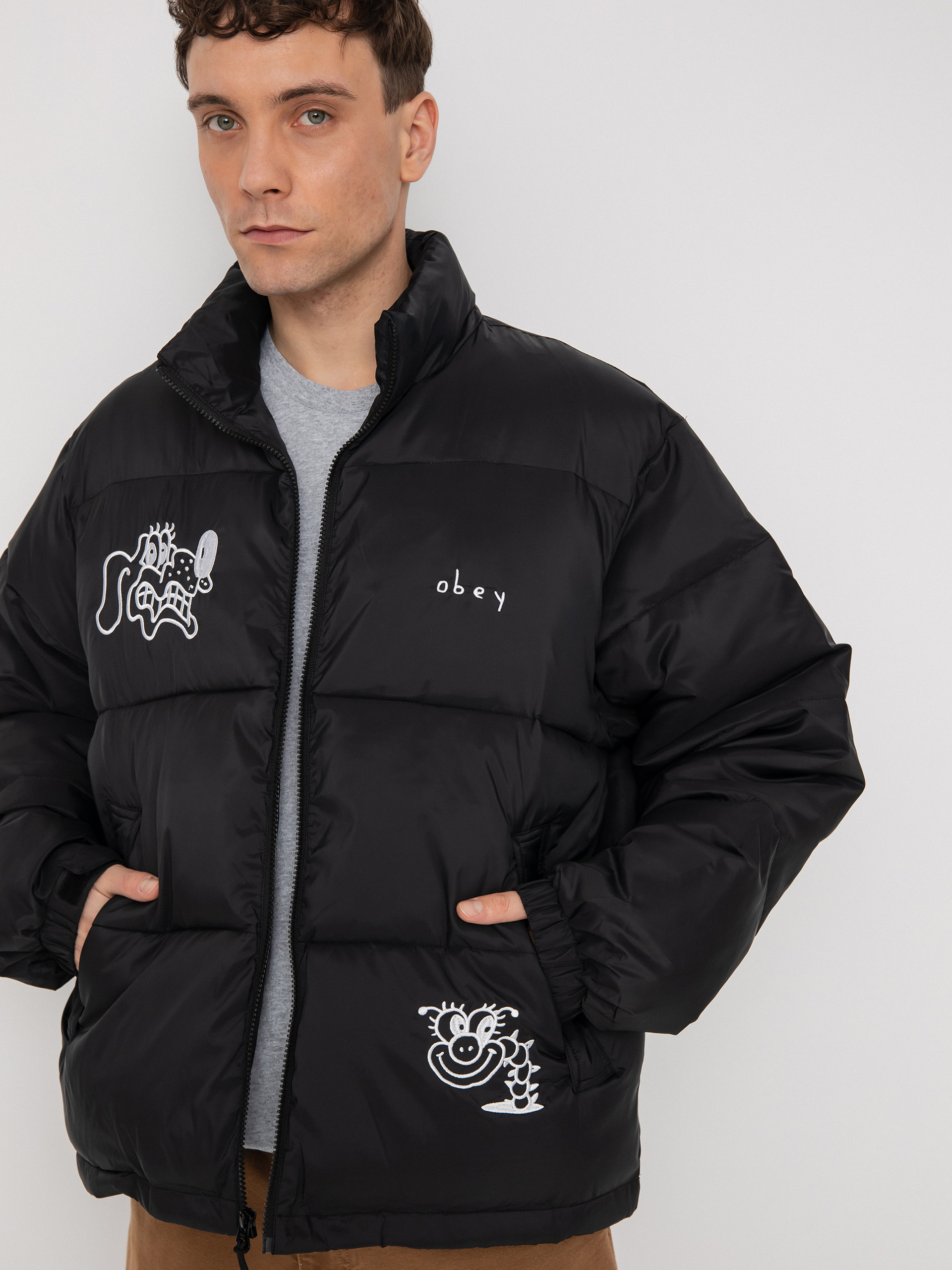 OBEY Headspace Puffer Jacket (black)