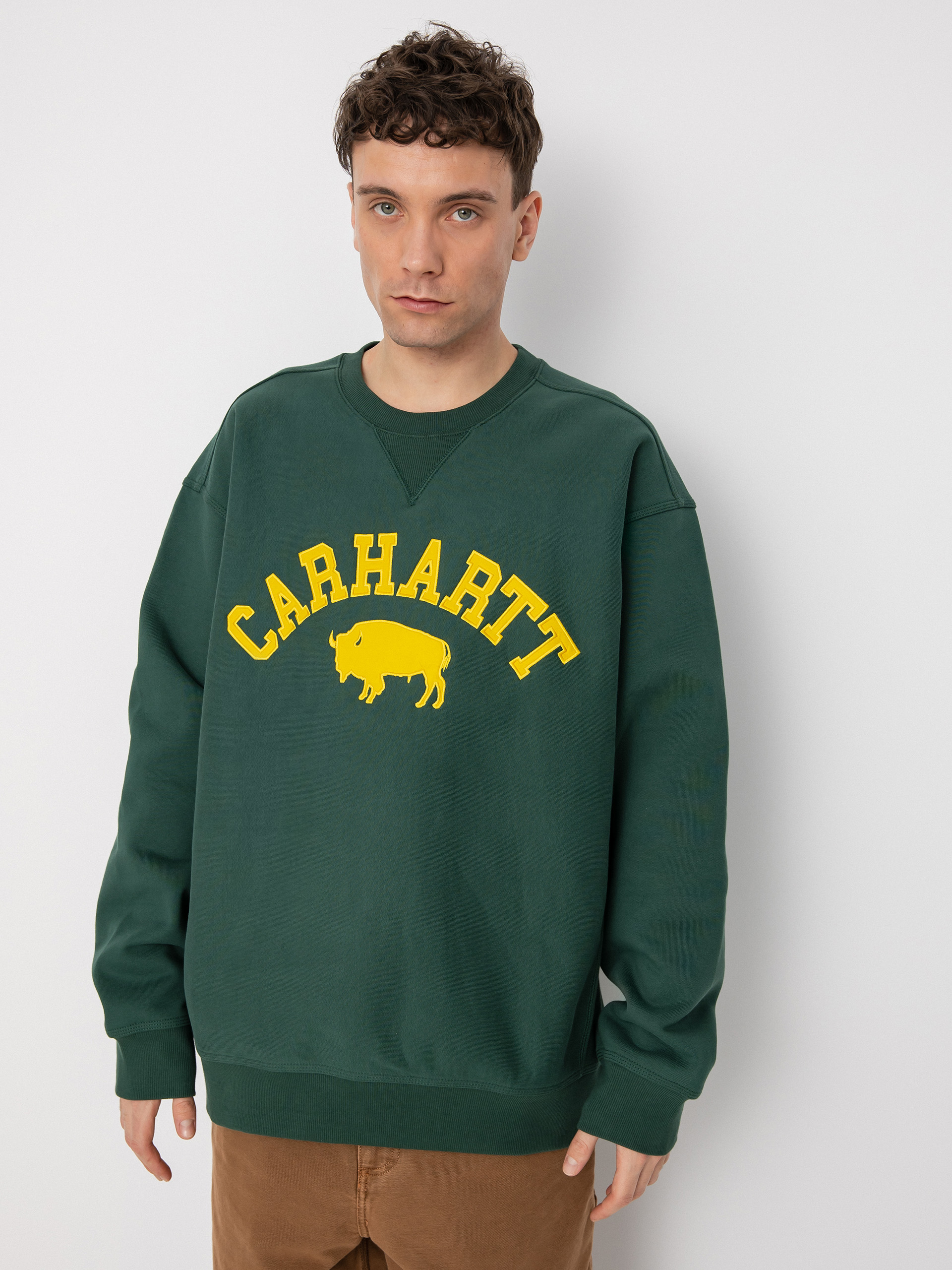 Carhartt WIP Locker Sweatshirt - green (treehouse/yellow)
