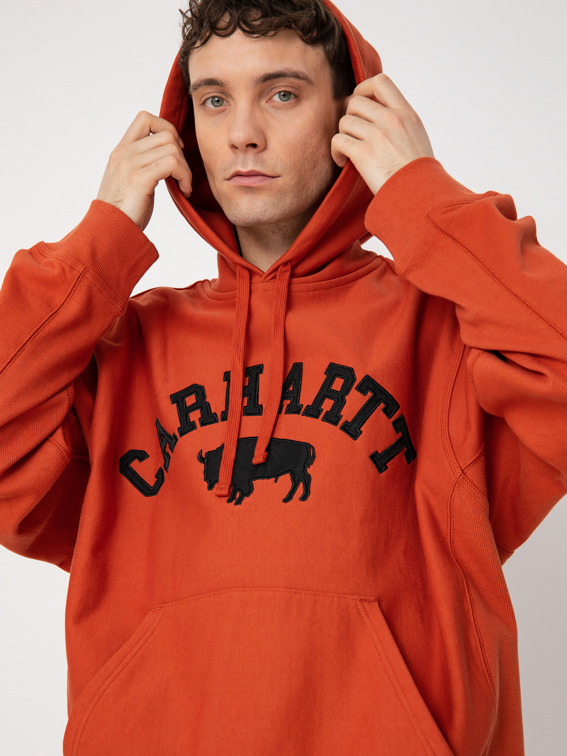 Carhartt blaze orange on sale hoodie