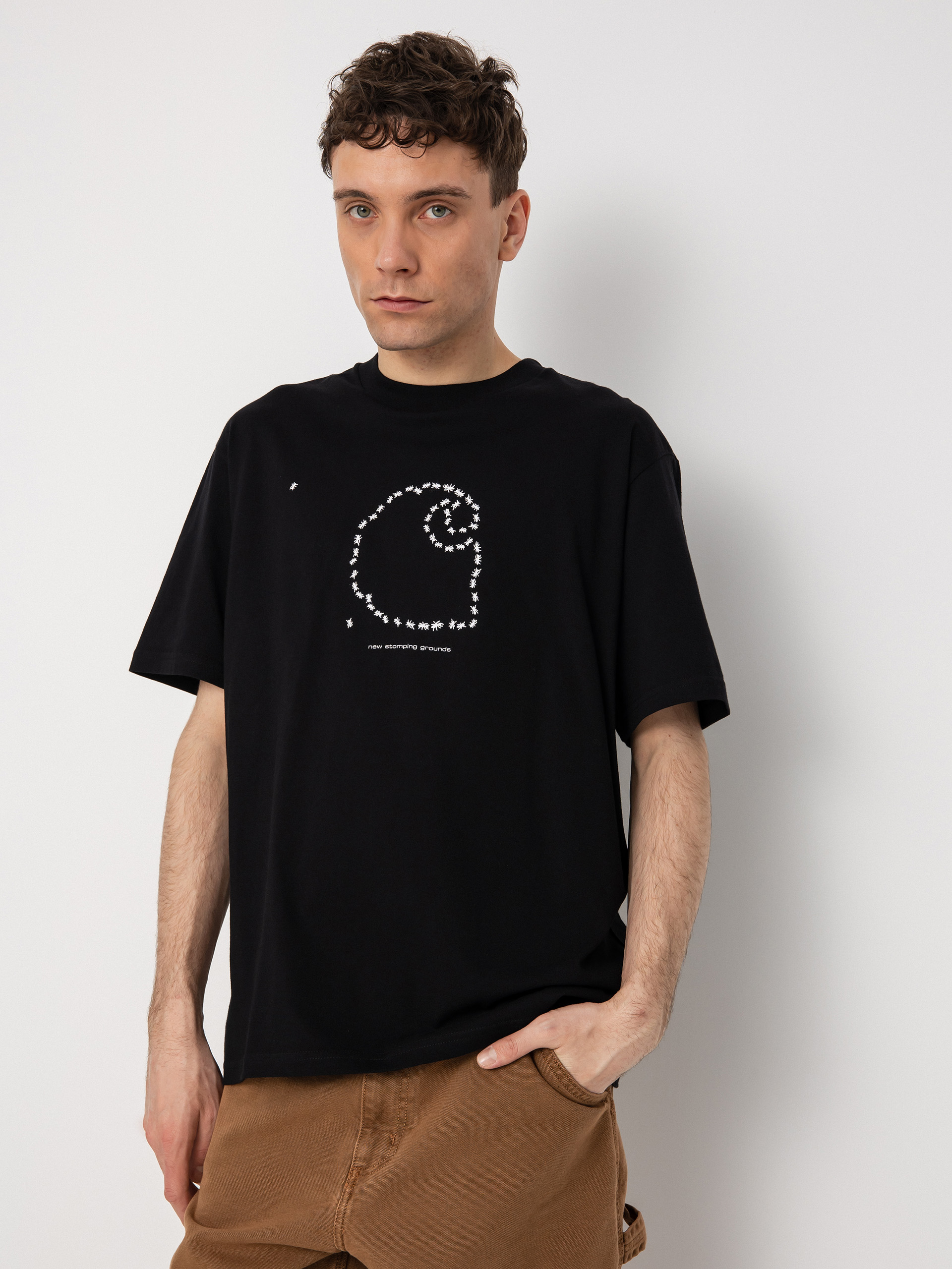 Carhartt WIP Stomping Grounds T-shirt (black/white)