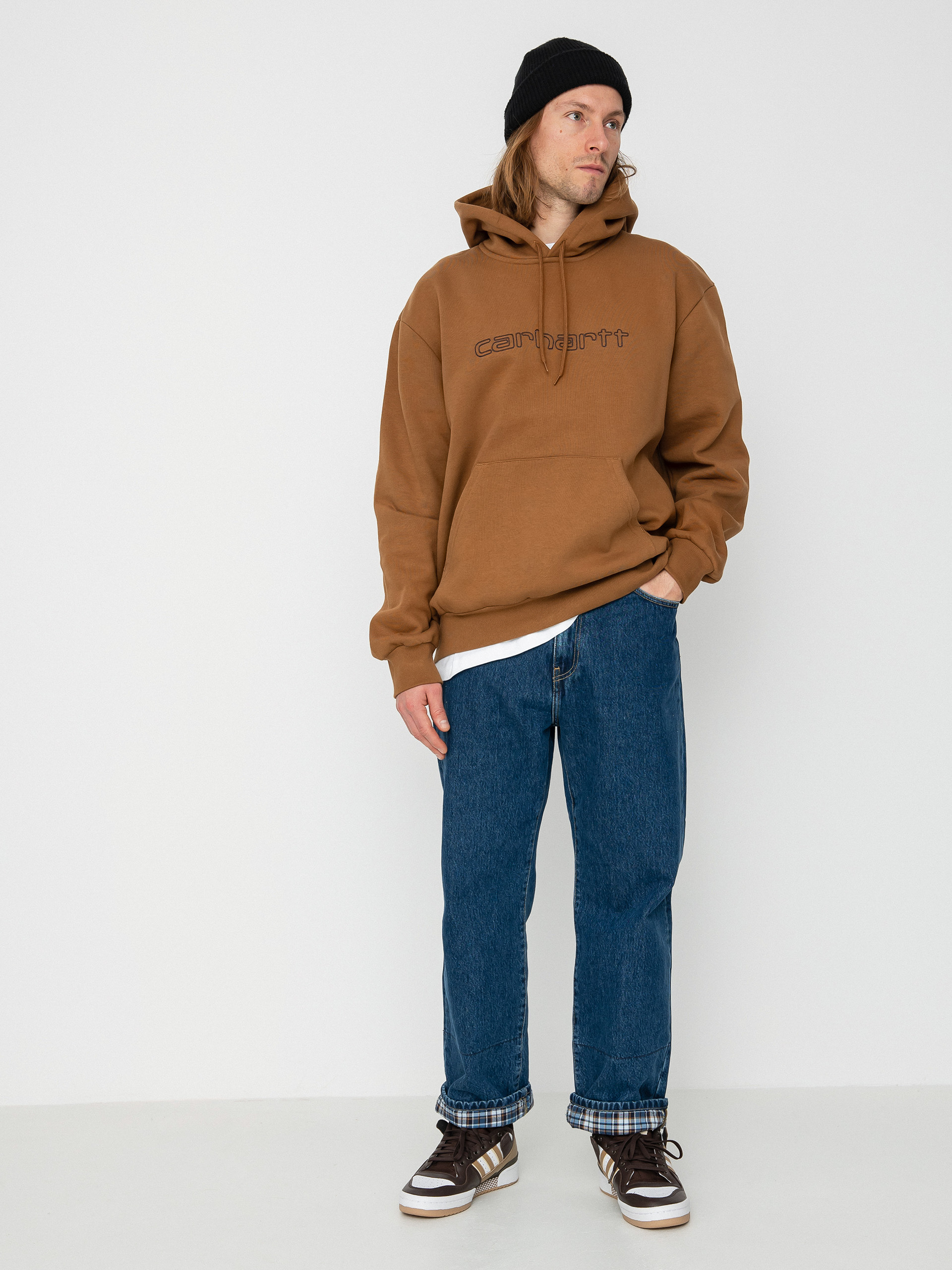 Carhartt WIP Elzy HD Hoodie brown hamilton brown tobacco