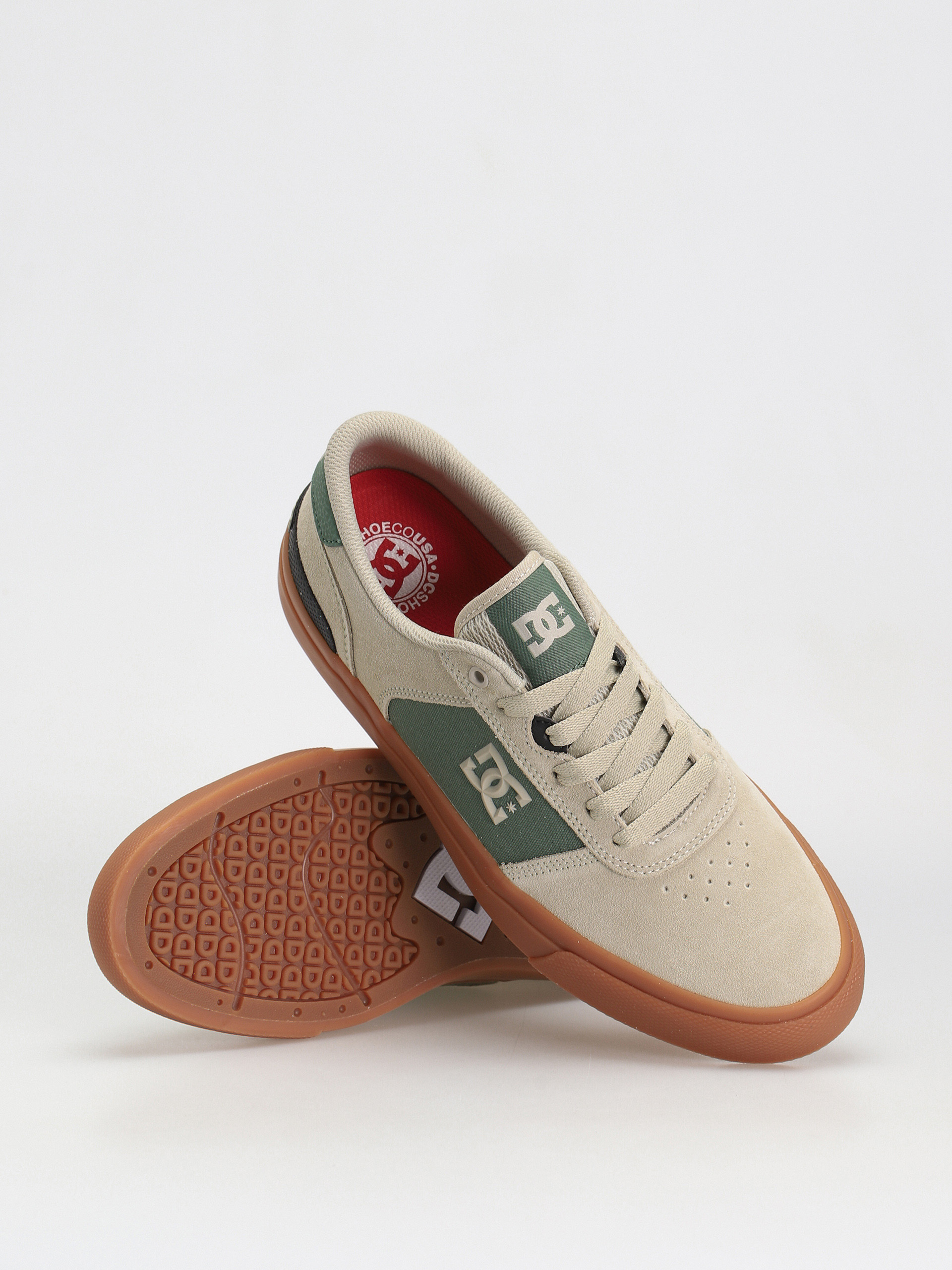 DC Teknic S Shoes (tan/green)
