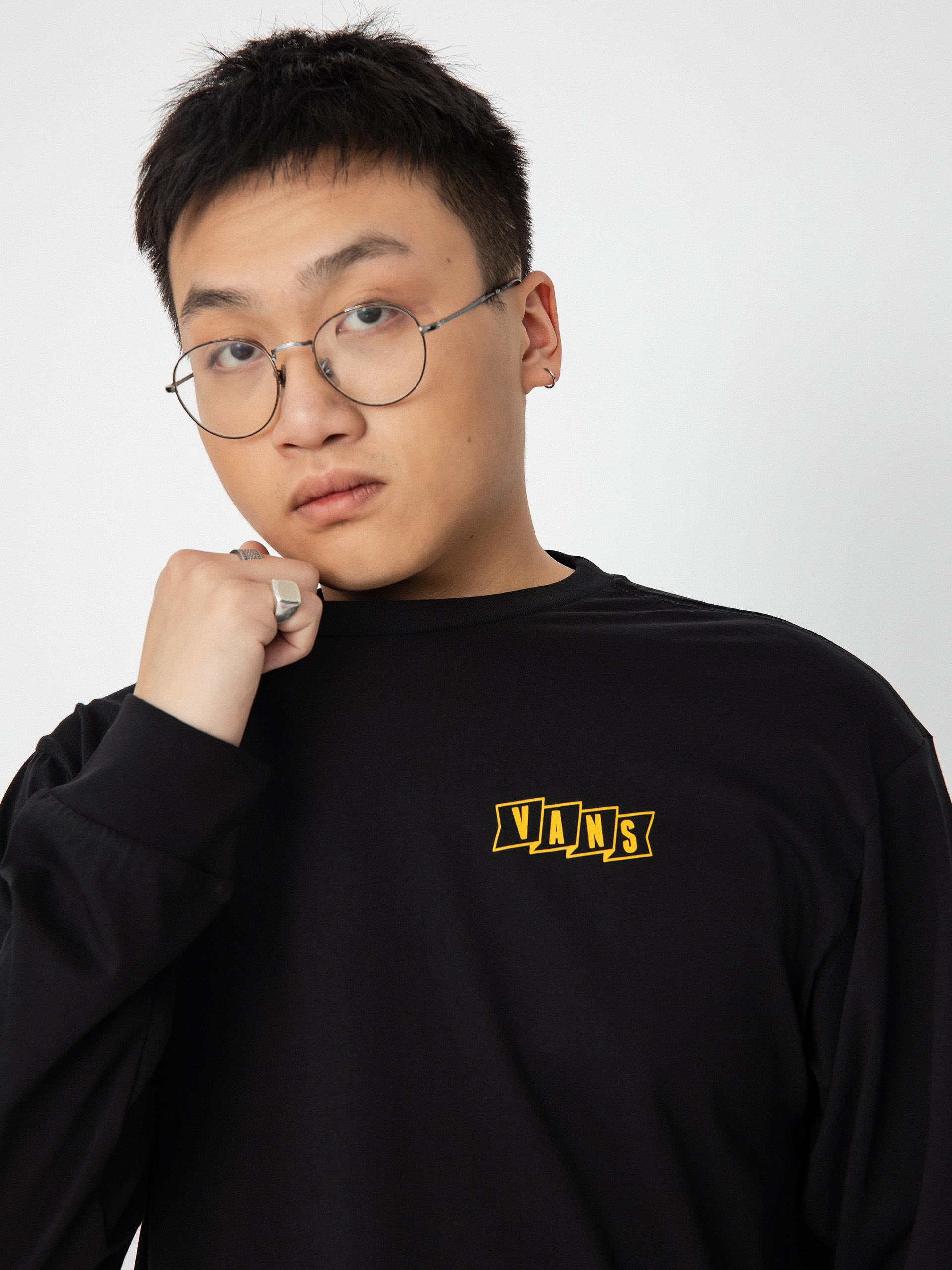 Vans Banner Logo Longsleeve (black)