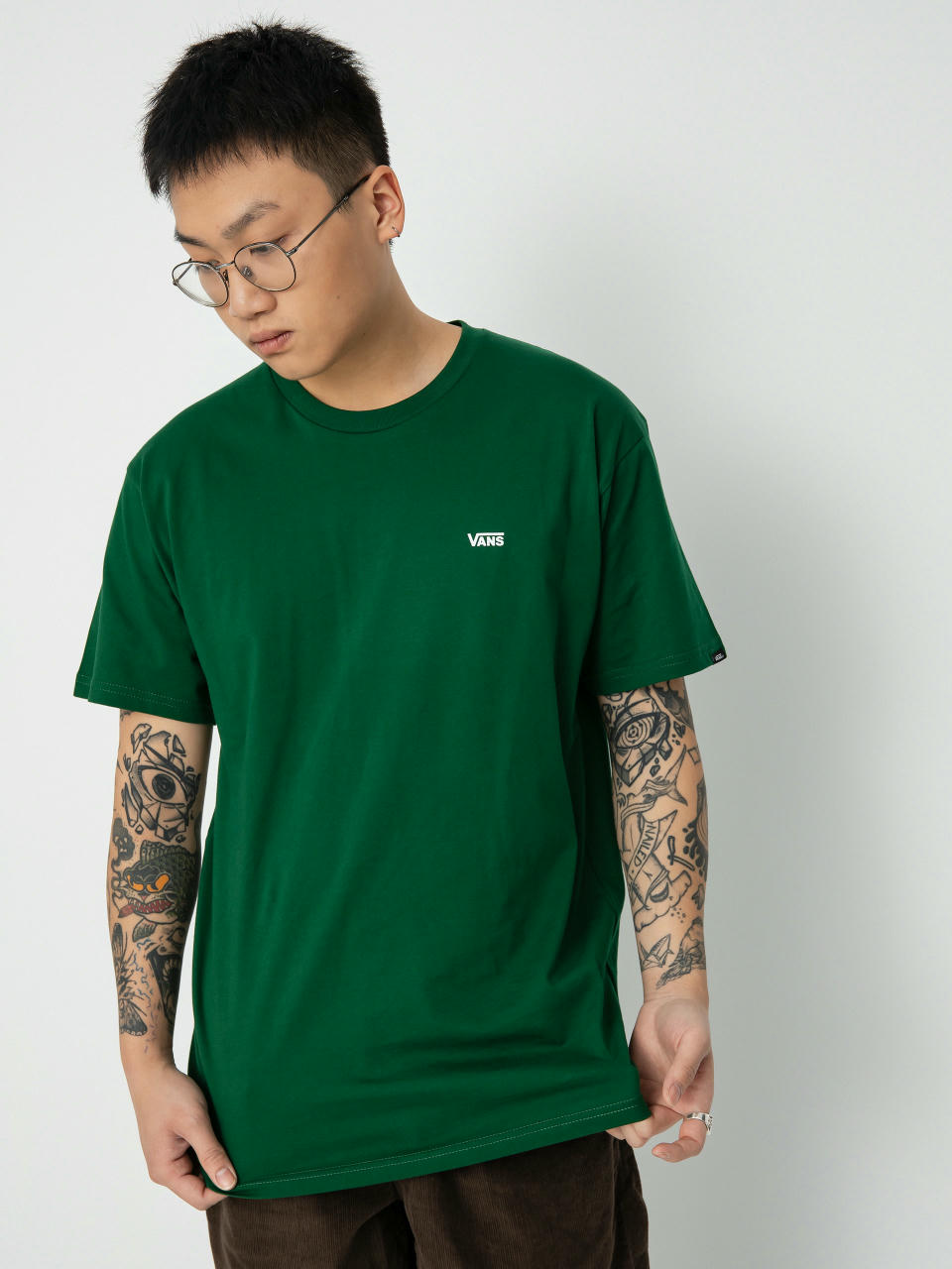 Vans Left Chest Logo T-shirt (eden/white)