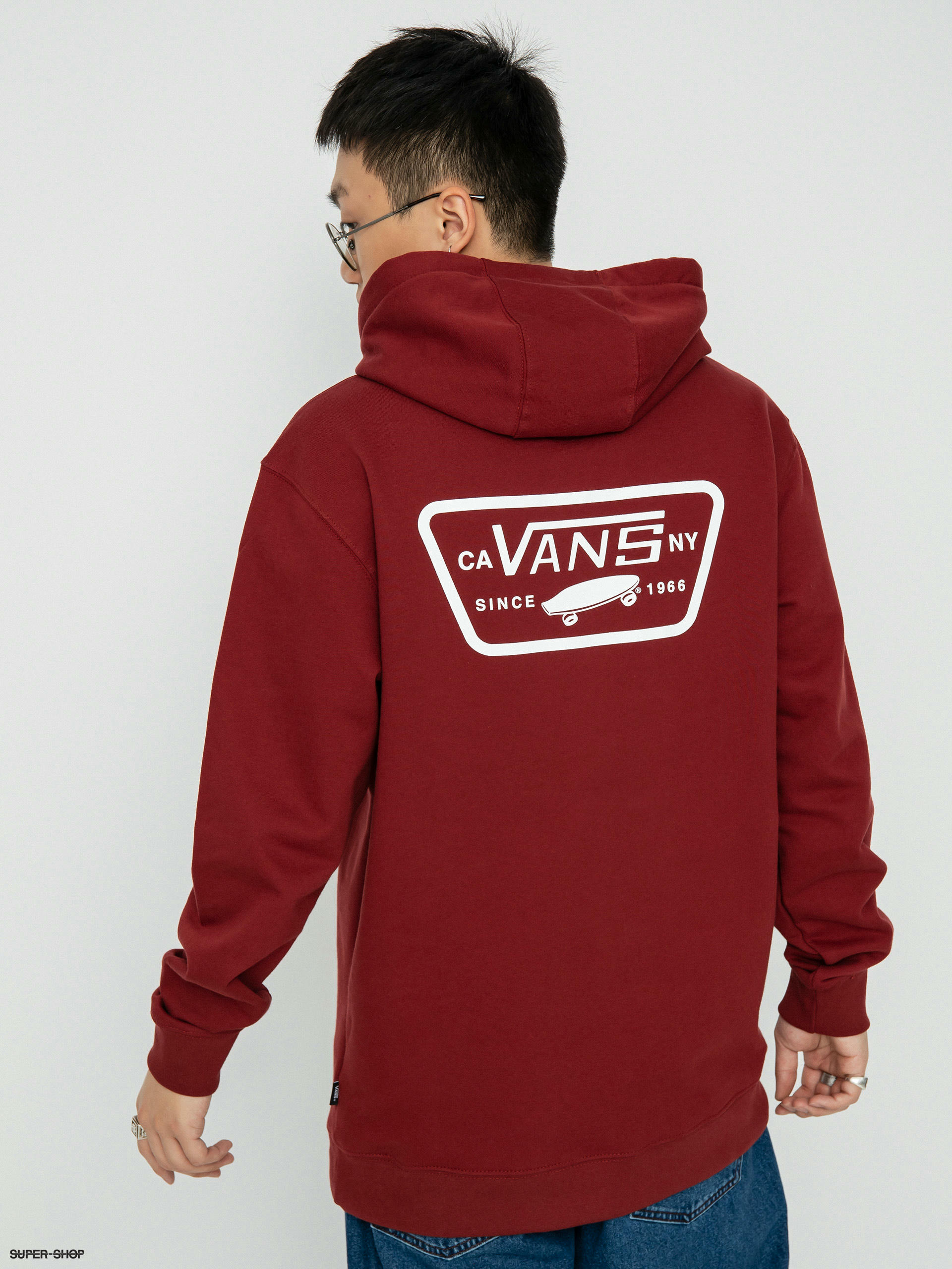 Vans sweater store red