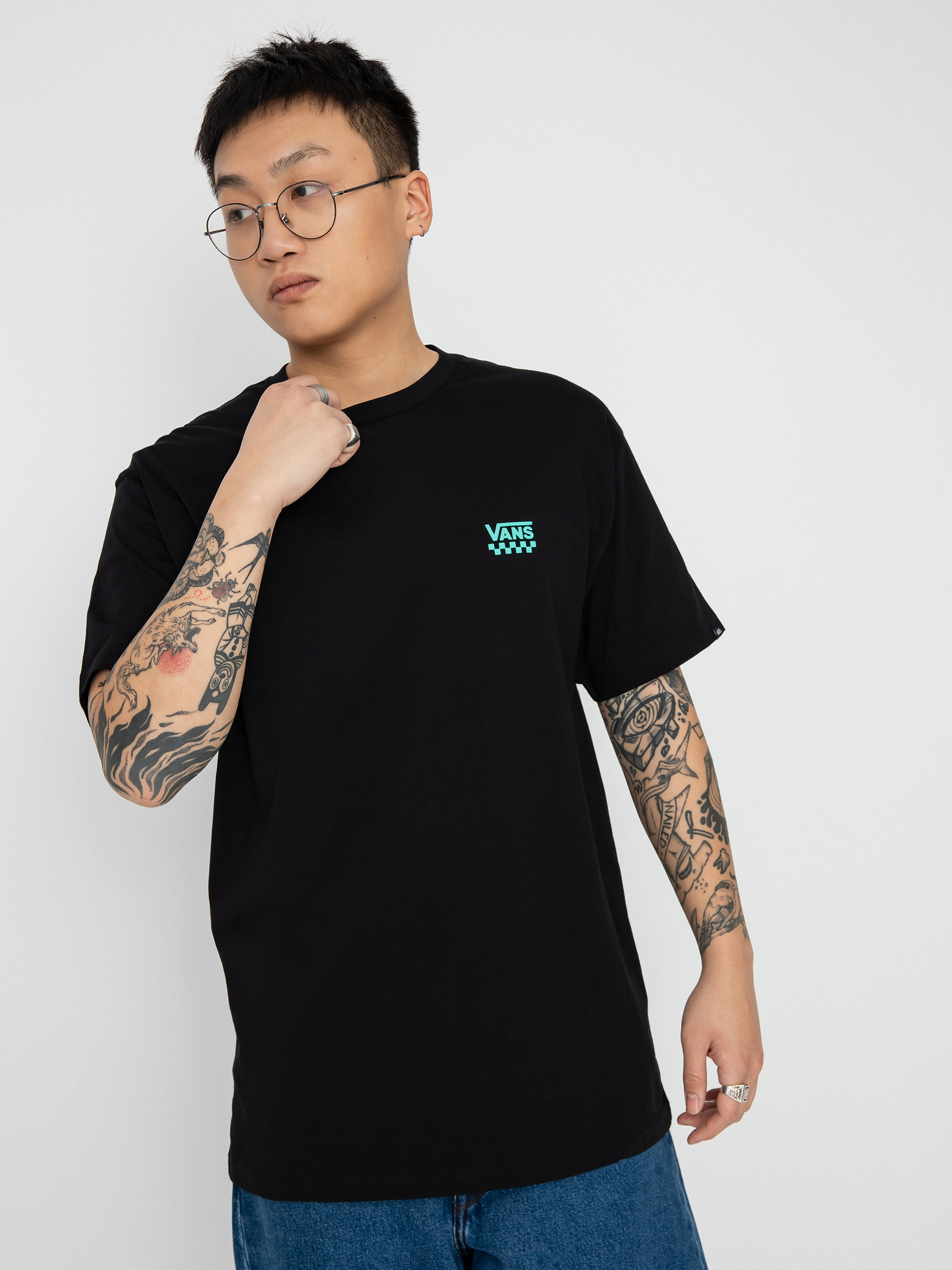 Vans Left Chest Logo II T-shirt (black/waterfall)