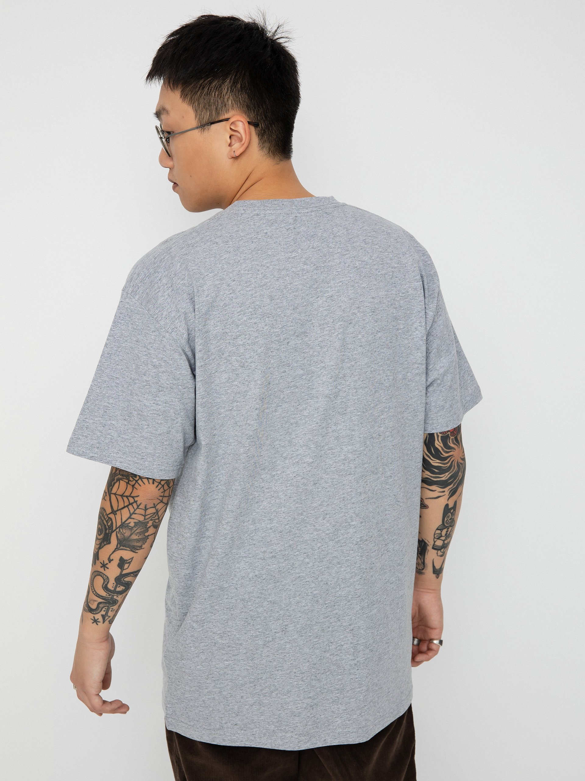 Vans Left Chest Logo II T-shirt - grey (athletic heather/black)