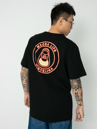 Macba Life Out Line T-shirt (black/red/cream)
