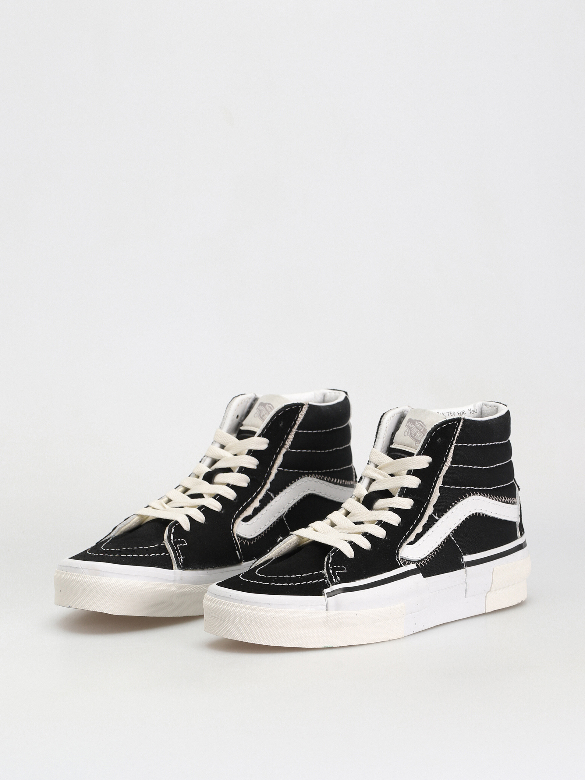 Vans Sk8 Hi Reconstruct Shoes (black/true white)