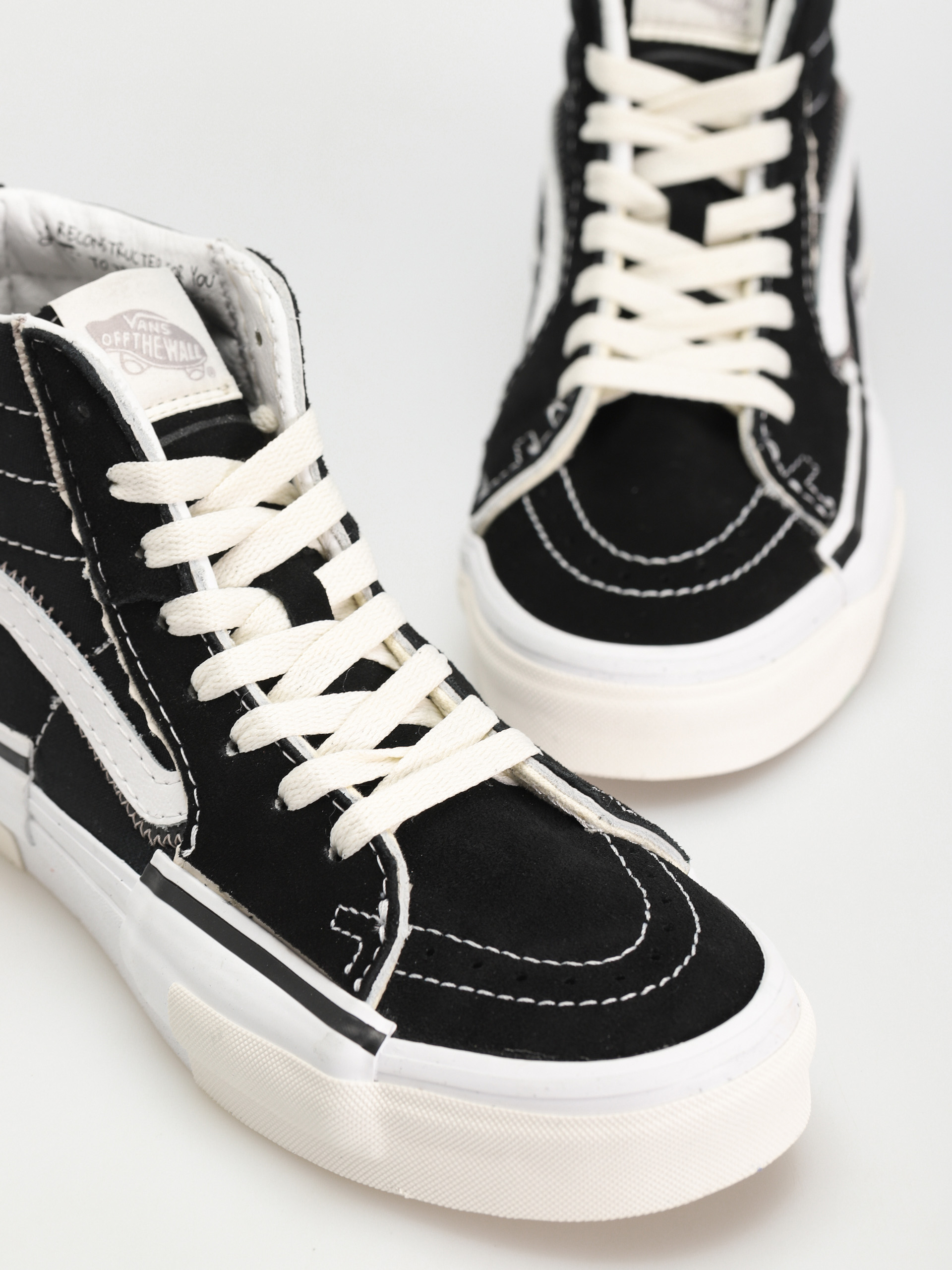 Vans Sk8 Hi Reconstruct Shoes (black/true white)