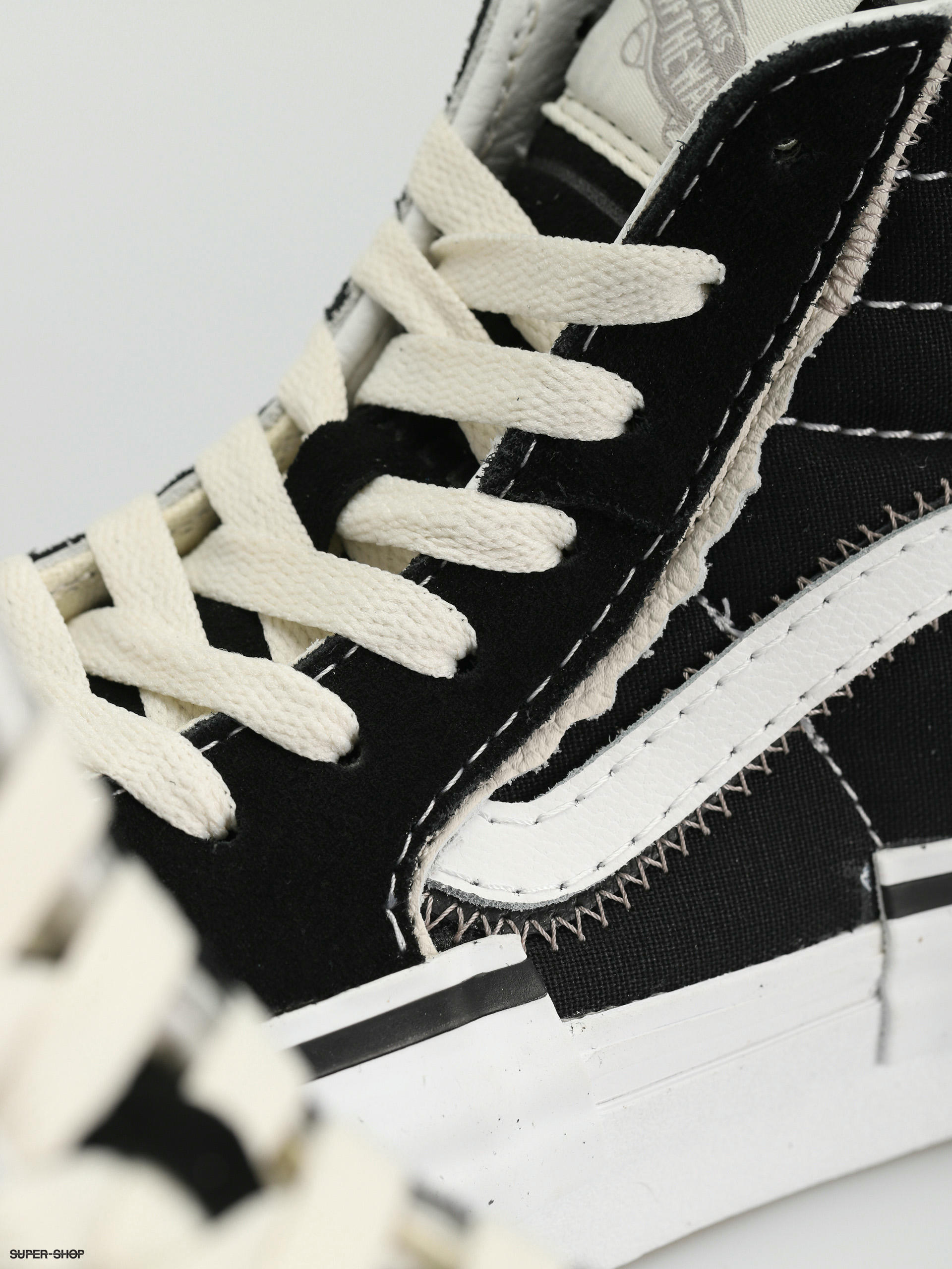 Vans sk8 hi sale reissue black true white