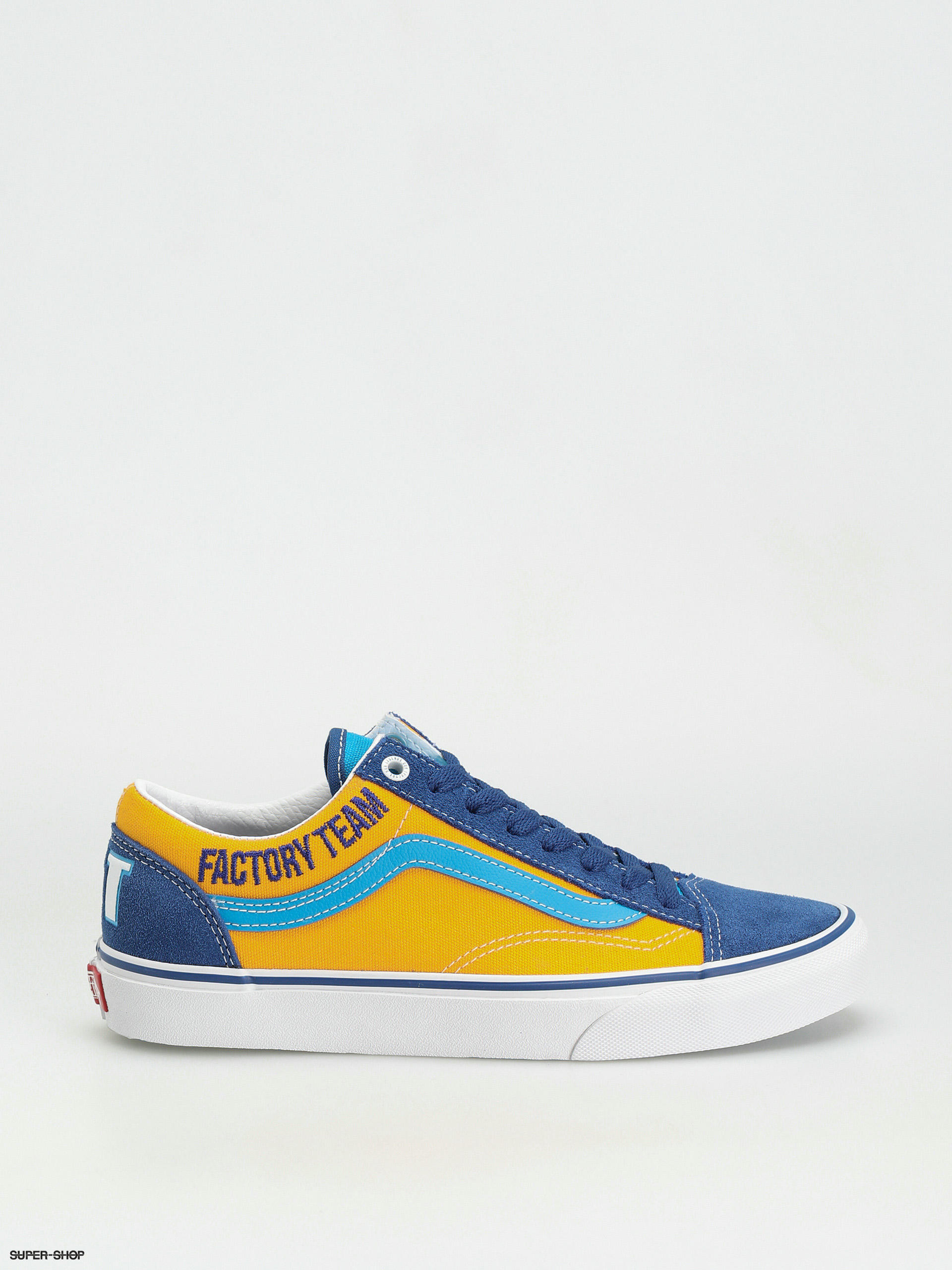 Vans old skool shop blue and yellow