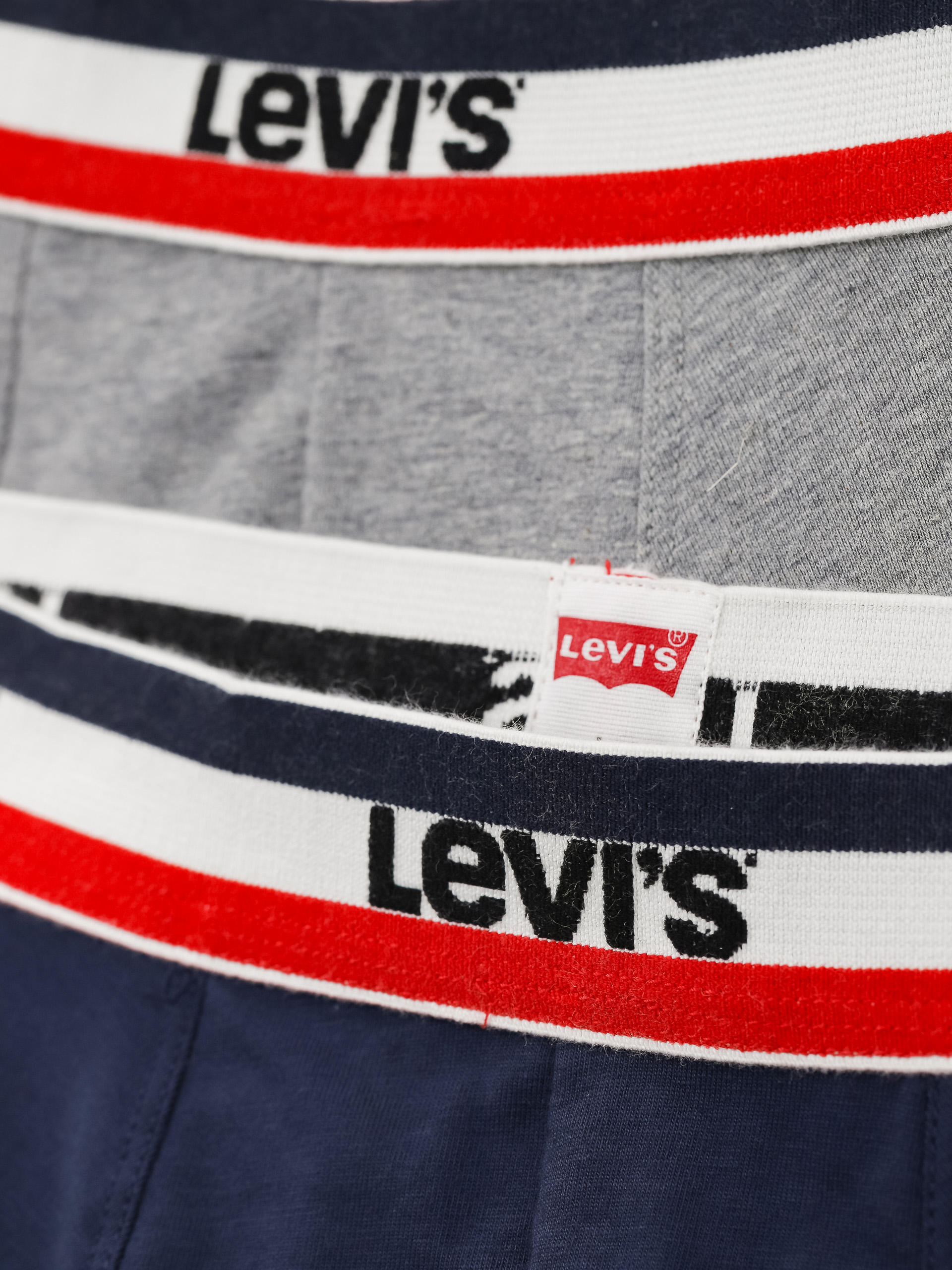 Levi's® Bokserki Logo Boxer Organic Underwear (dress blues)