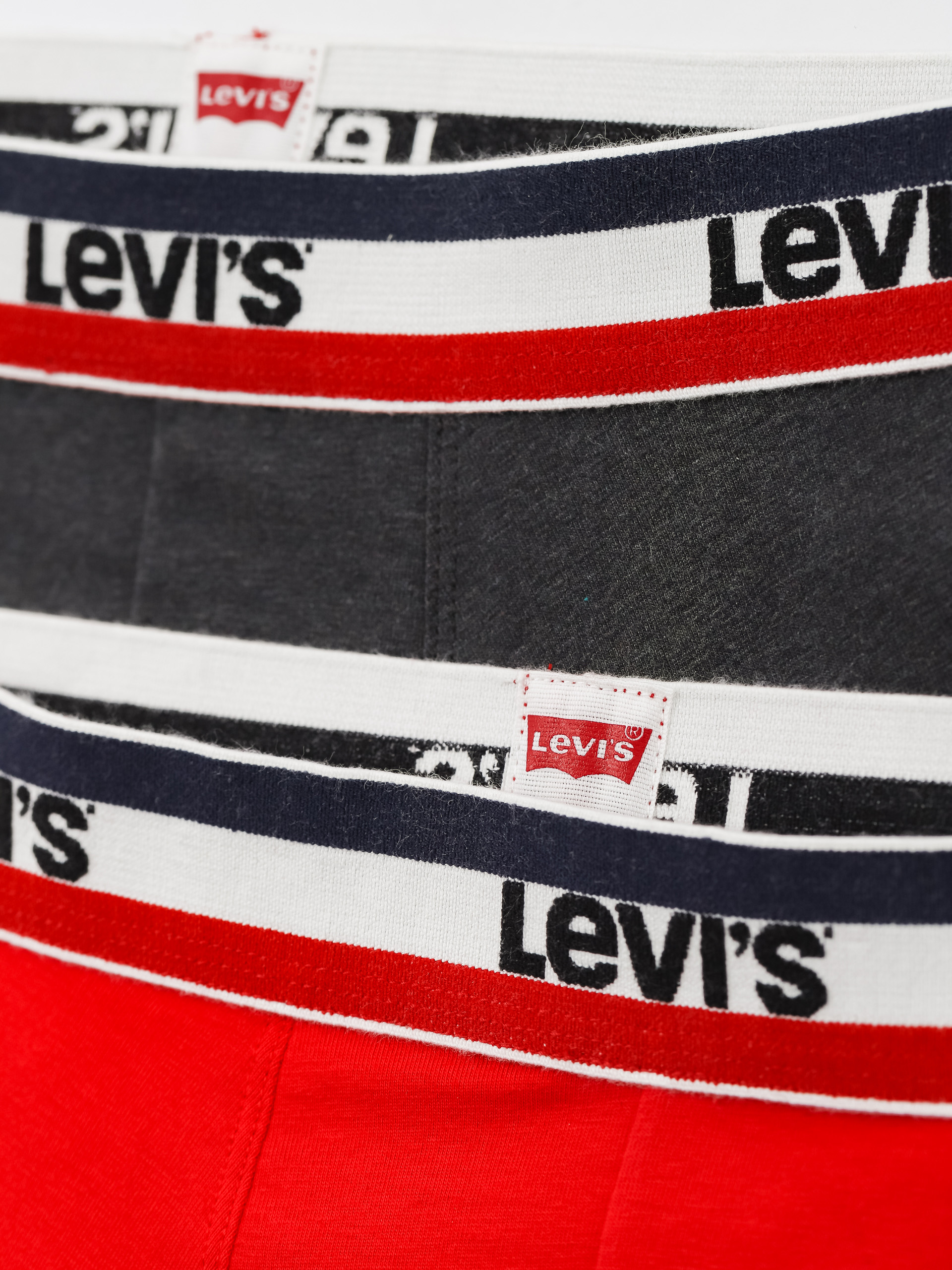 Levi's® Bokserki Logo Boxer Organic Underwear (red/black)