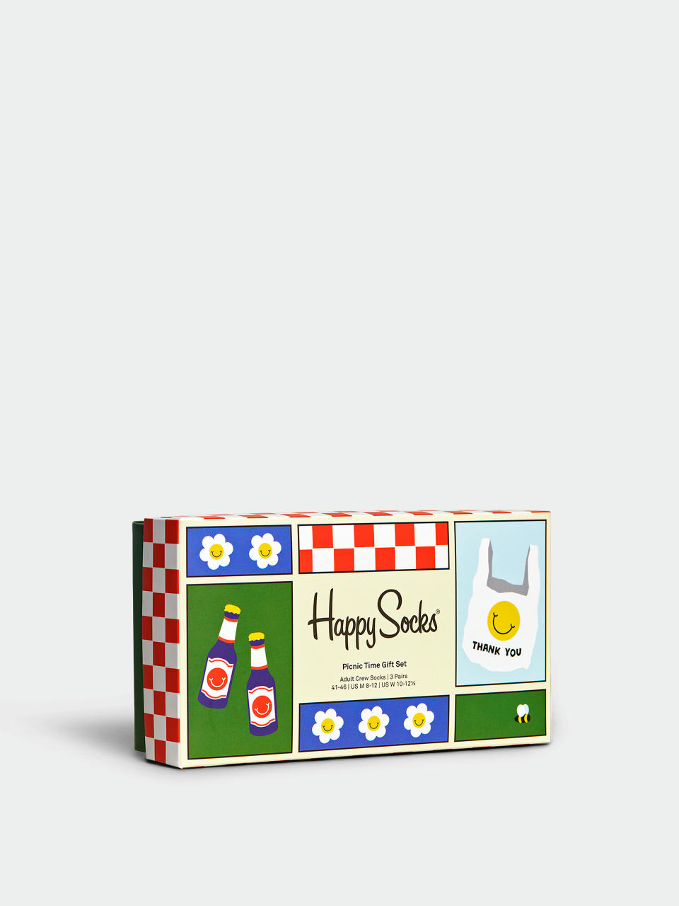 Happy Socks 3 Pack Picnic Time Gift Set Socks (beige)