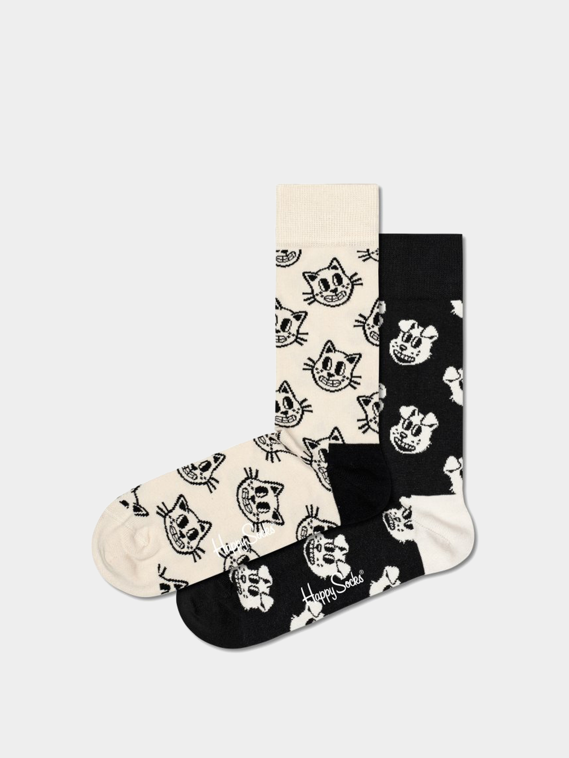 Happy Socks 2 Pack Pets Gift Set Socks (black)