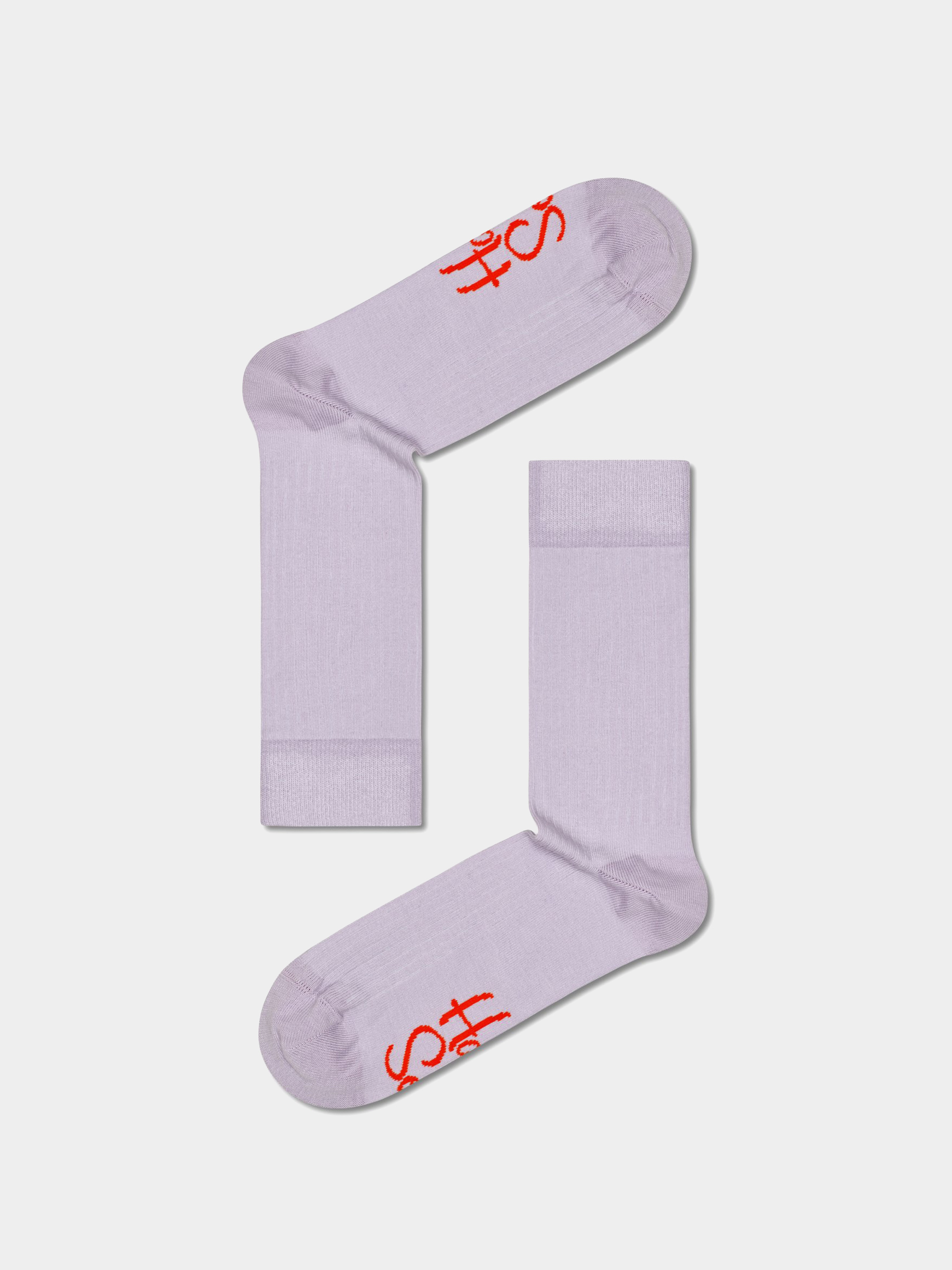 Happy Socks Solid Rib Socks (light purple)