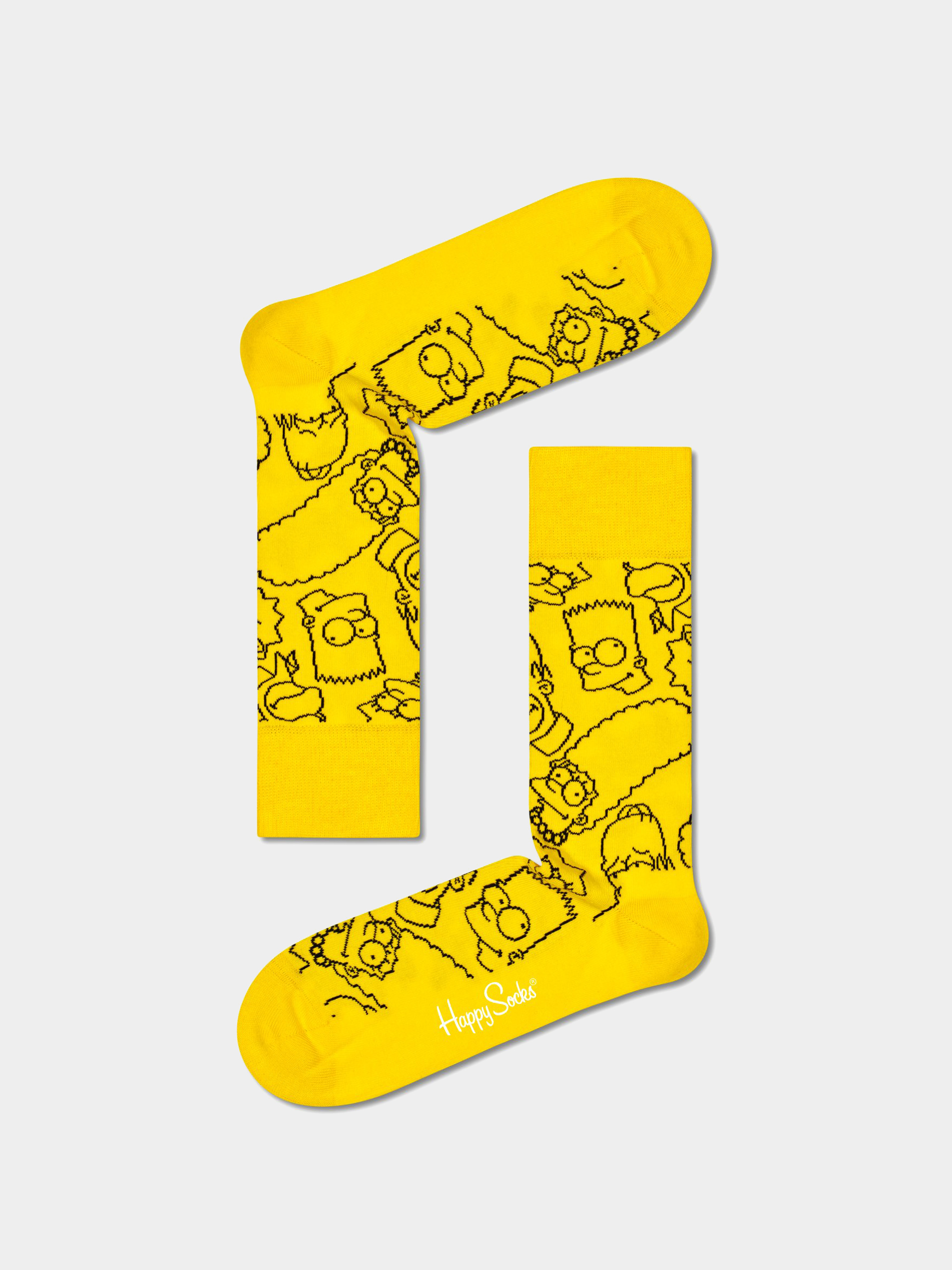 Happy Socks The Simpsons Family Socks (yellow)