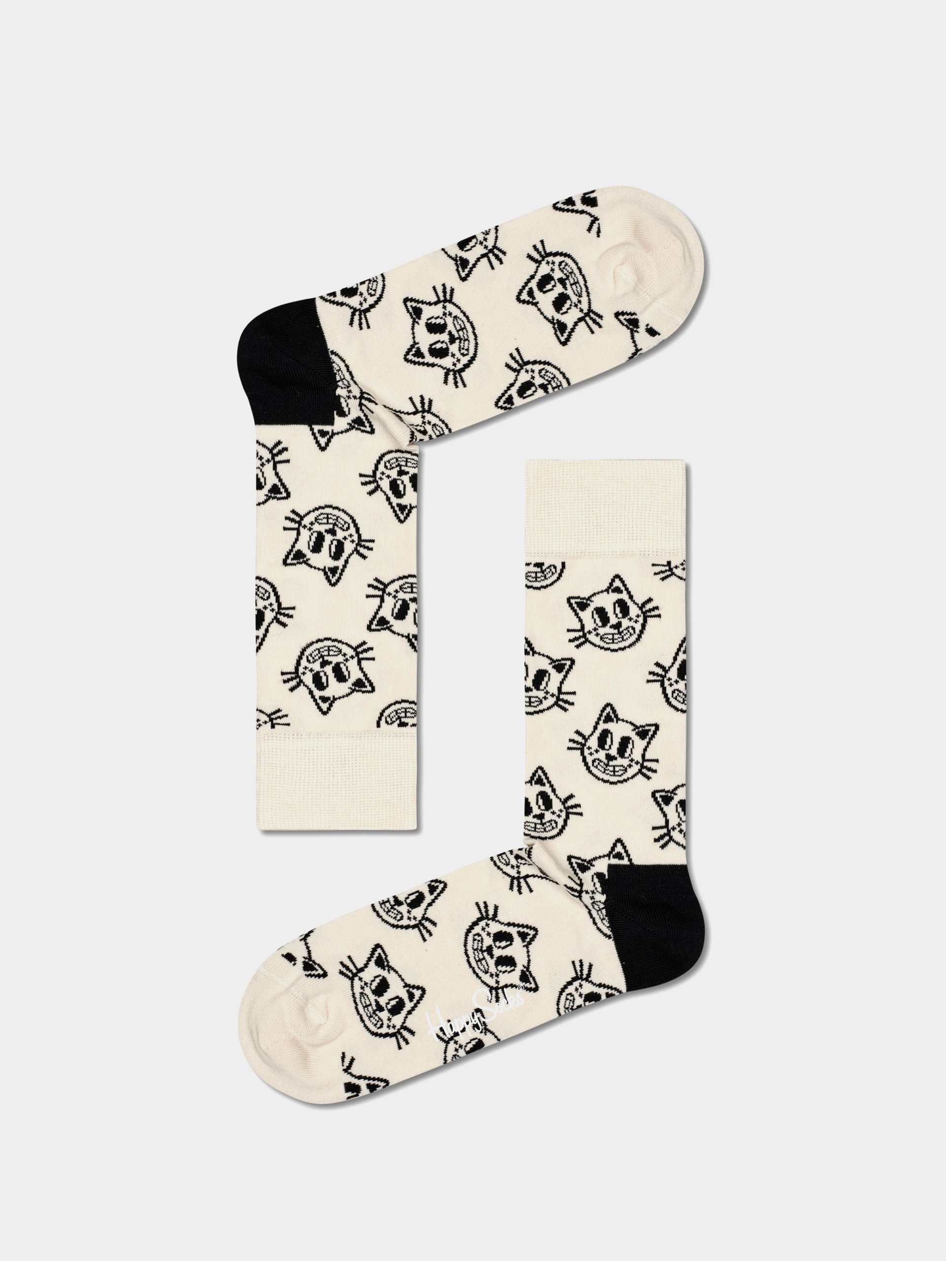 Happy Socks Cat Socks (beige)