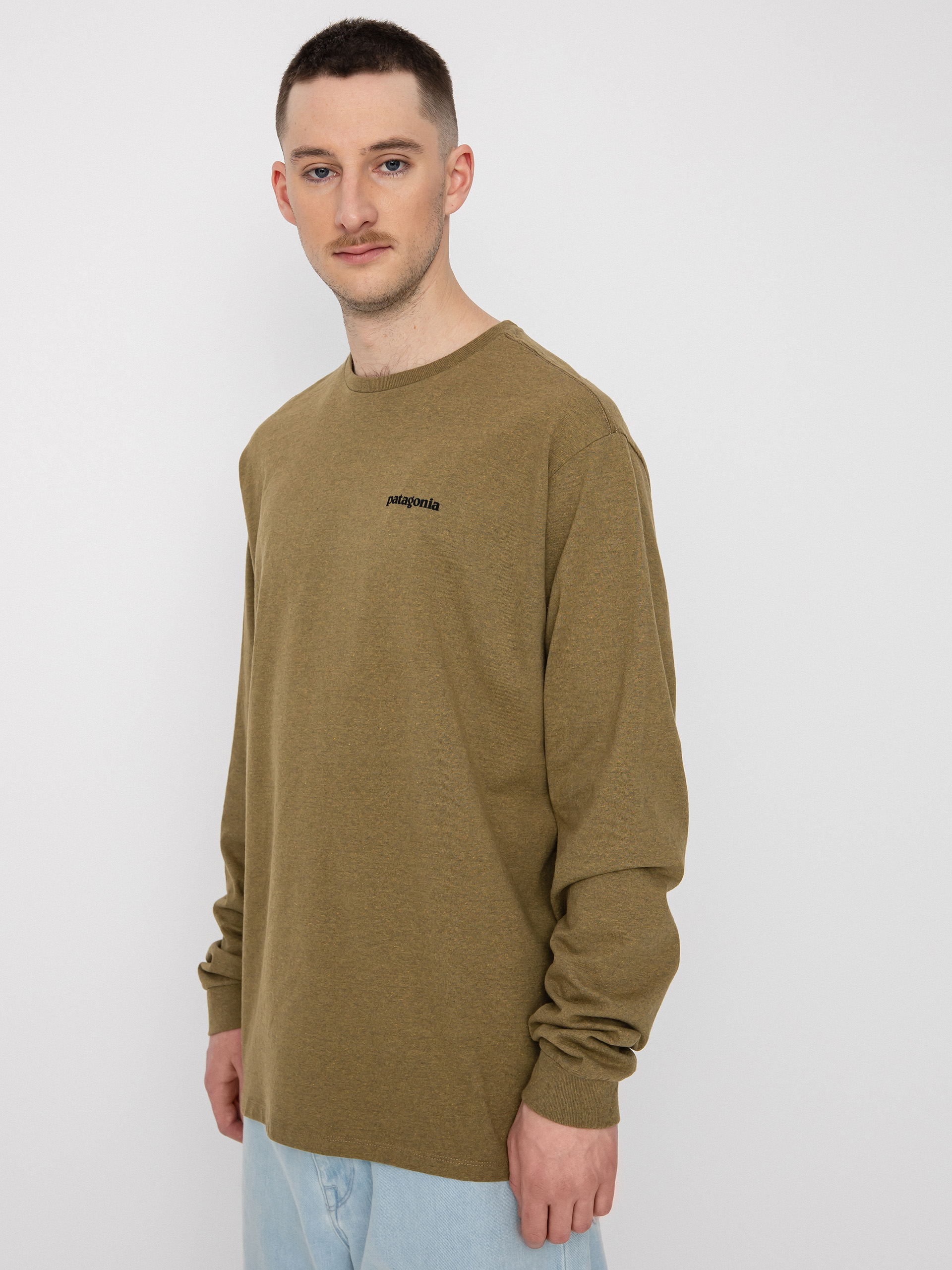 Patagonia P 6 Logo Responsibili Longsleeve (moray khaki)
