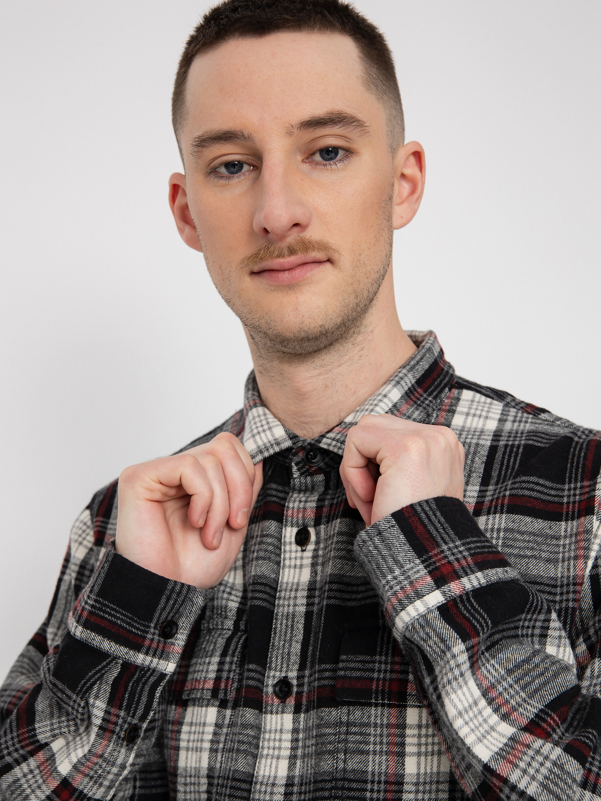 Vans Helleson Hemd (black/antique white)