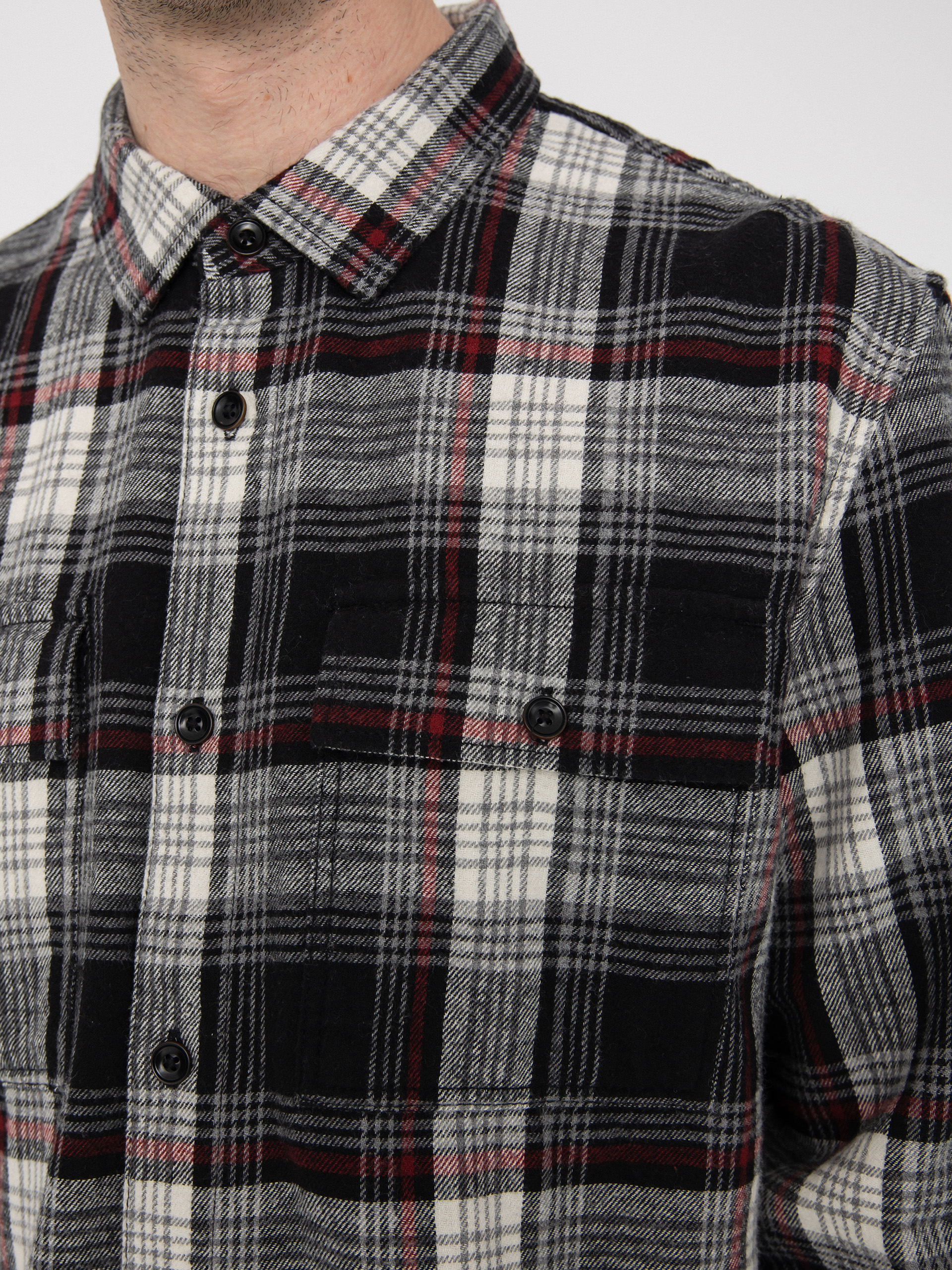 Vans Helleson Hemd (black/antique white)