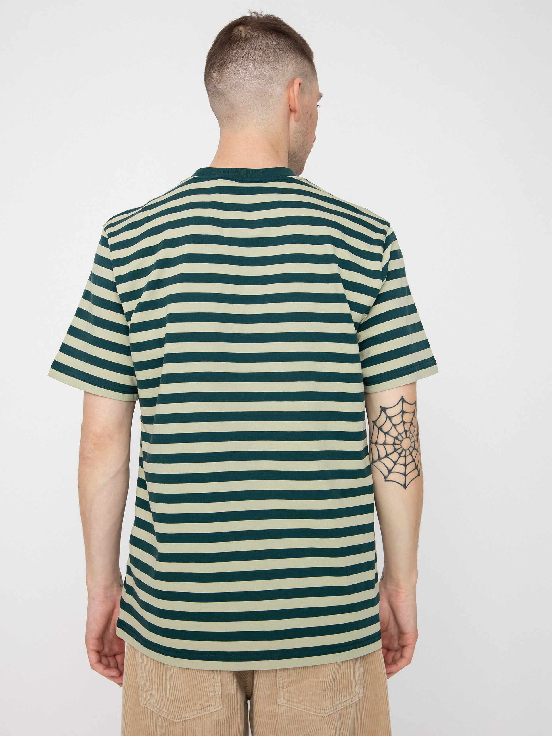 Carhartt WIP Scotty Pocket T-shirt (scotty stripe botanic/agave)