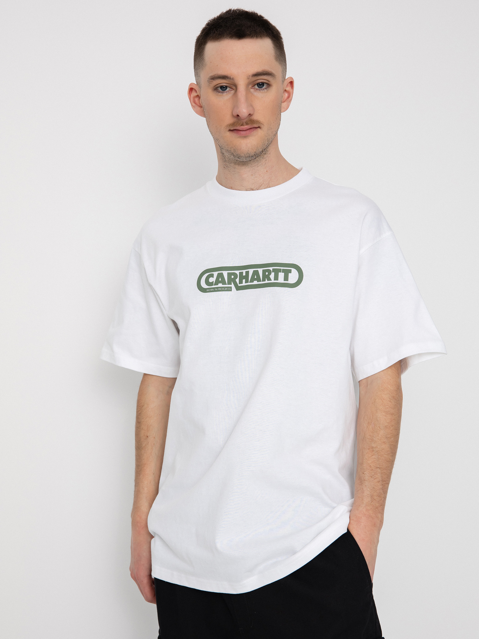 Carhartt WIP Fuse Script T-shirt (white/dollar green)