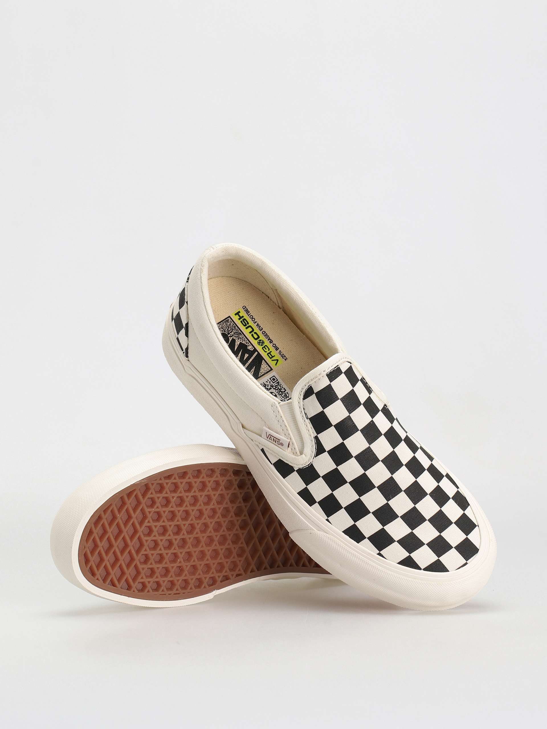 Vans Slip On VR3 Shoes (checkerboard black/marshmallow)