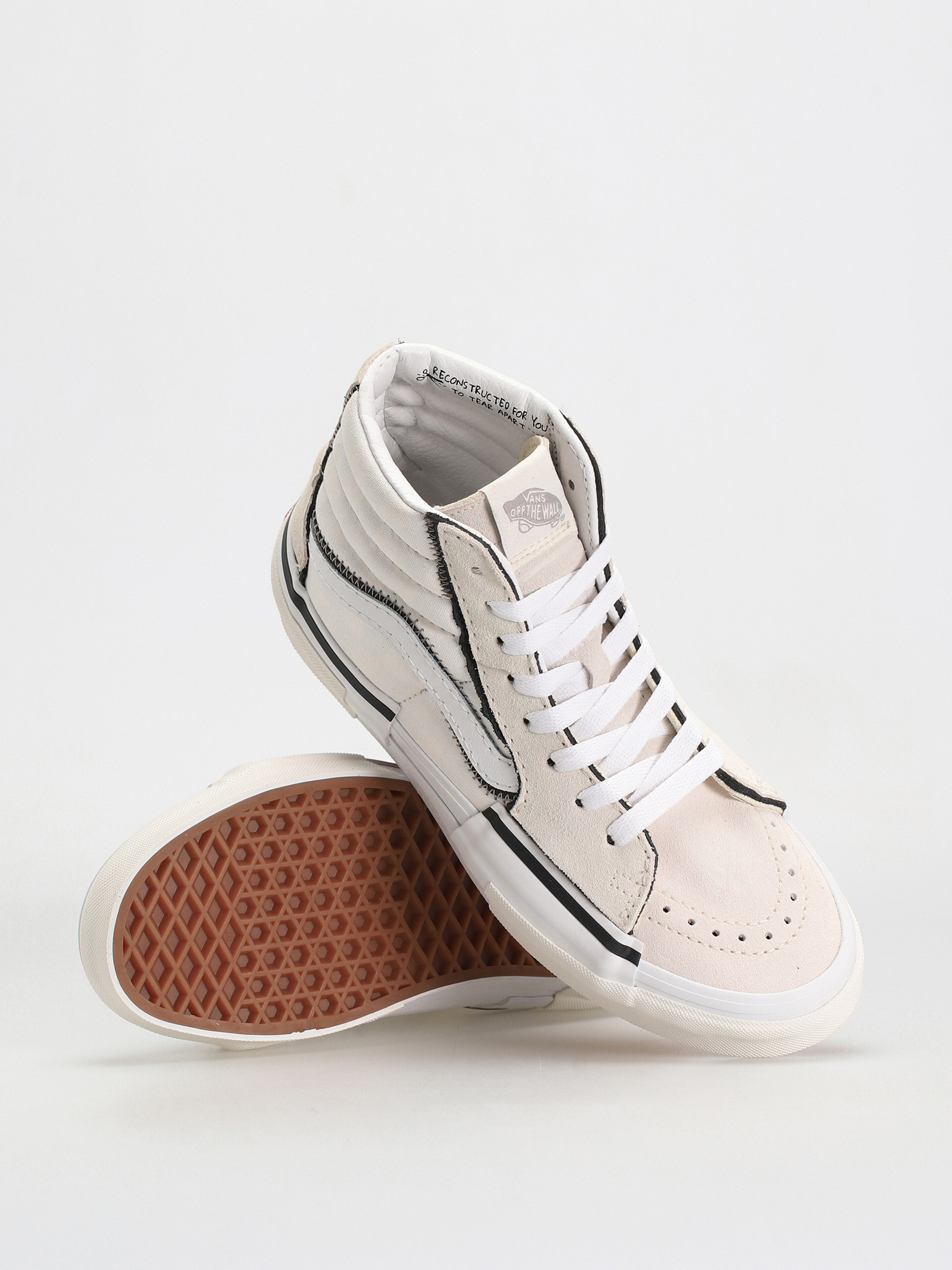 Vans Sk8 Hi Reconstruct Shoes (marshmallow/white)