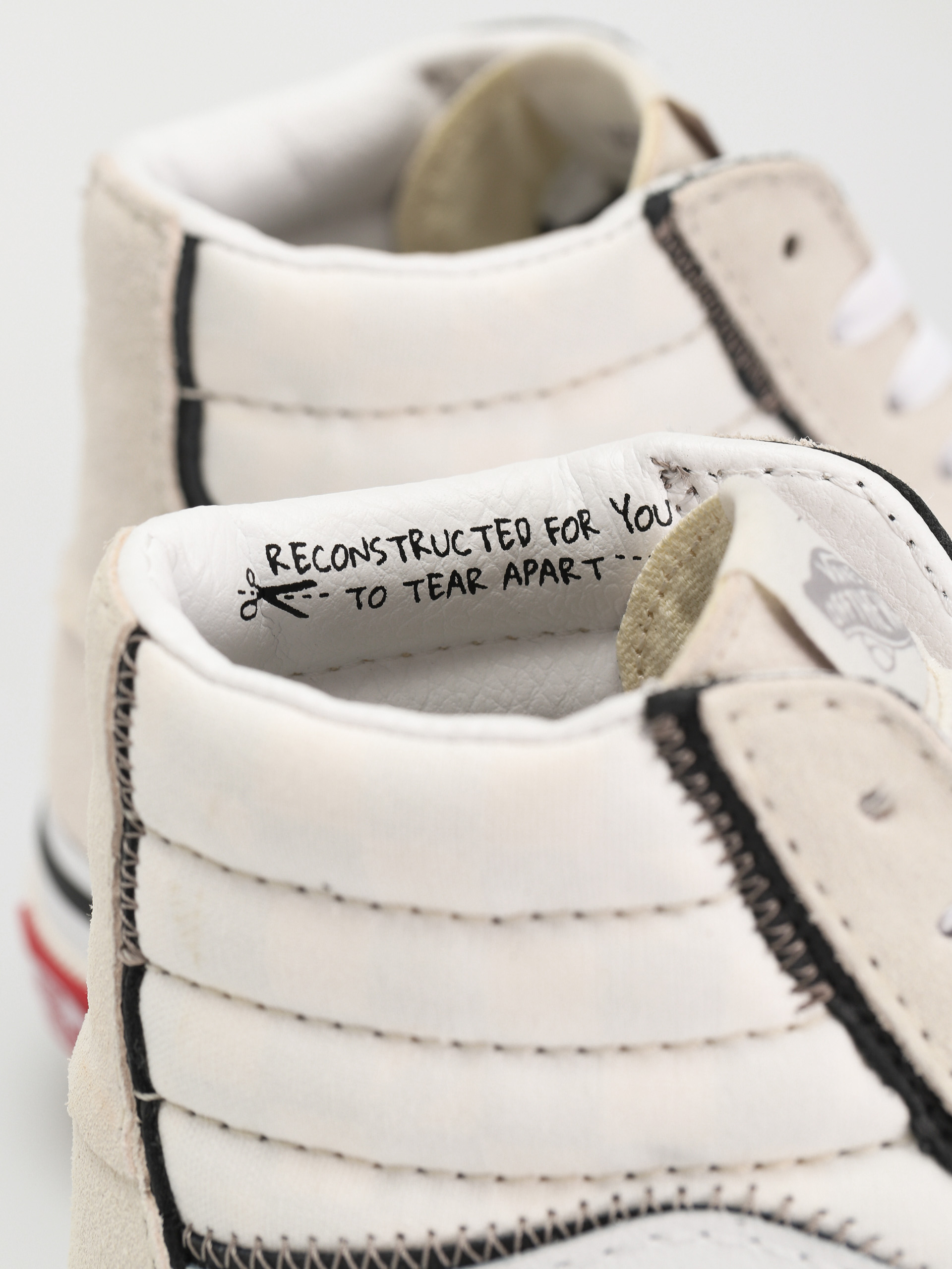 Vans Sk8 Hi Reconstruct Shoes (marshmallow/white)