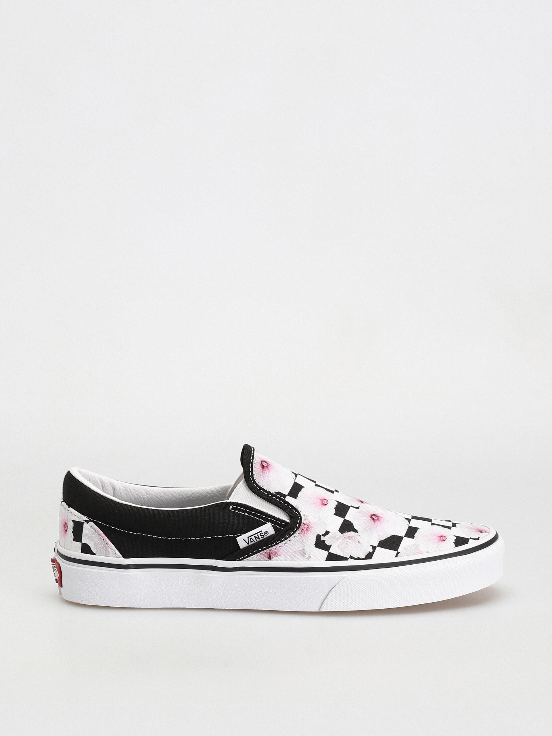 Black and pink slip on vans online