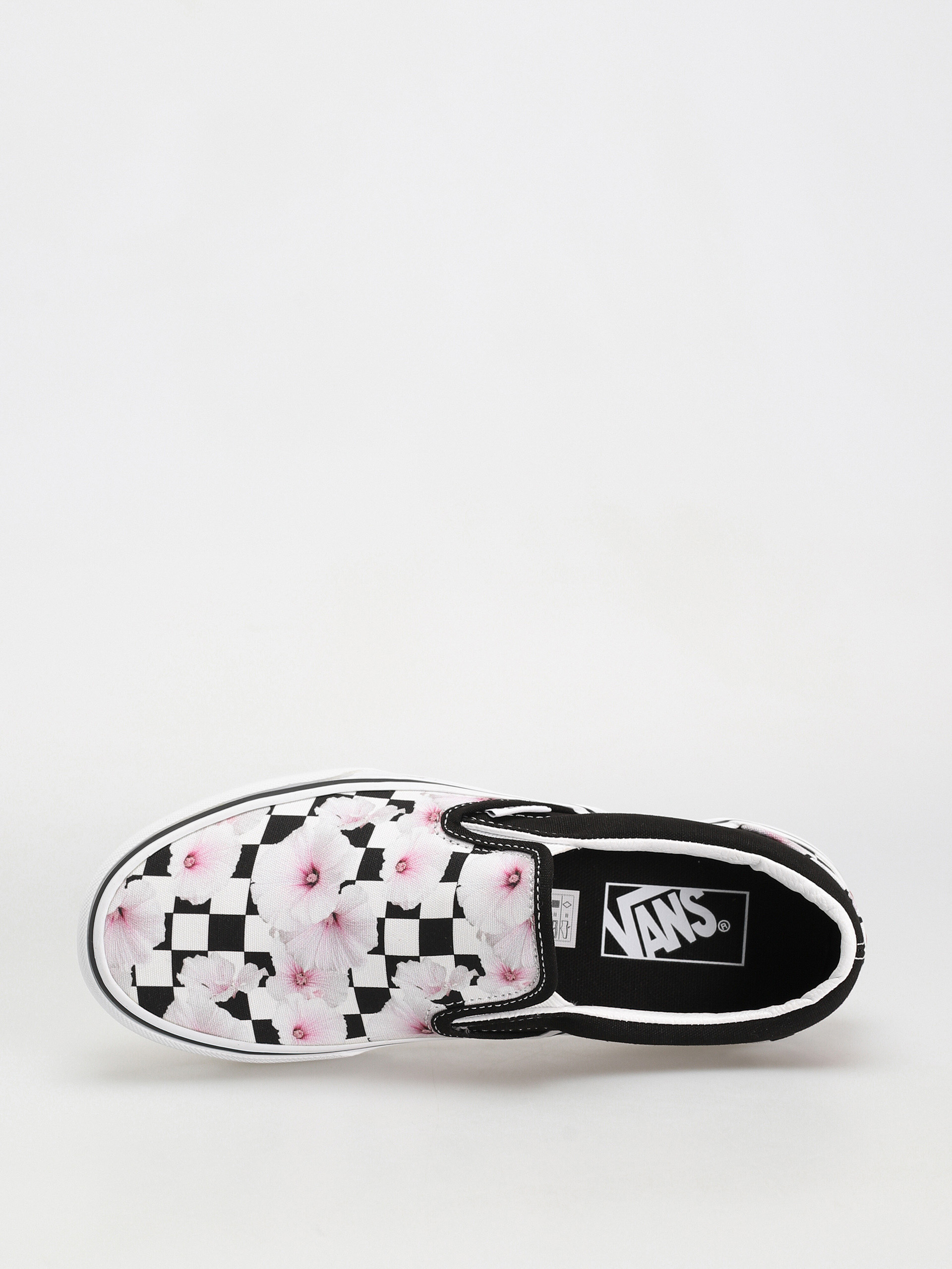 Vans Classic Slip On Shoes Wmn (hibiscus checkerboard black)