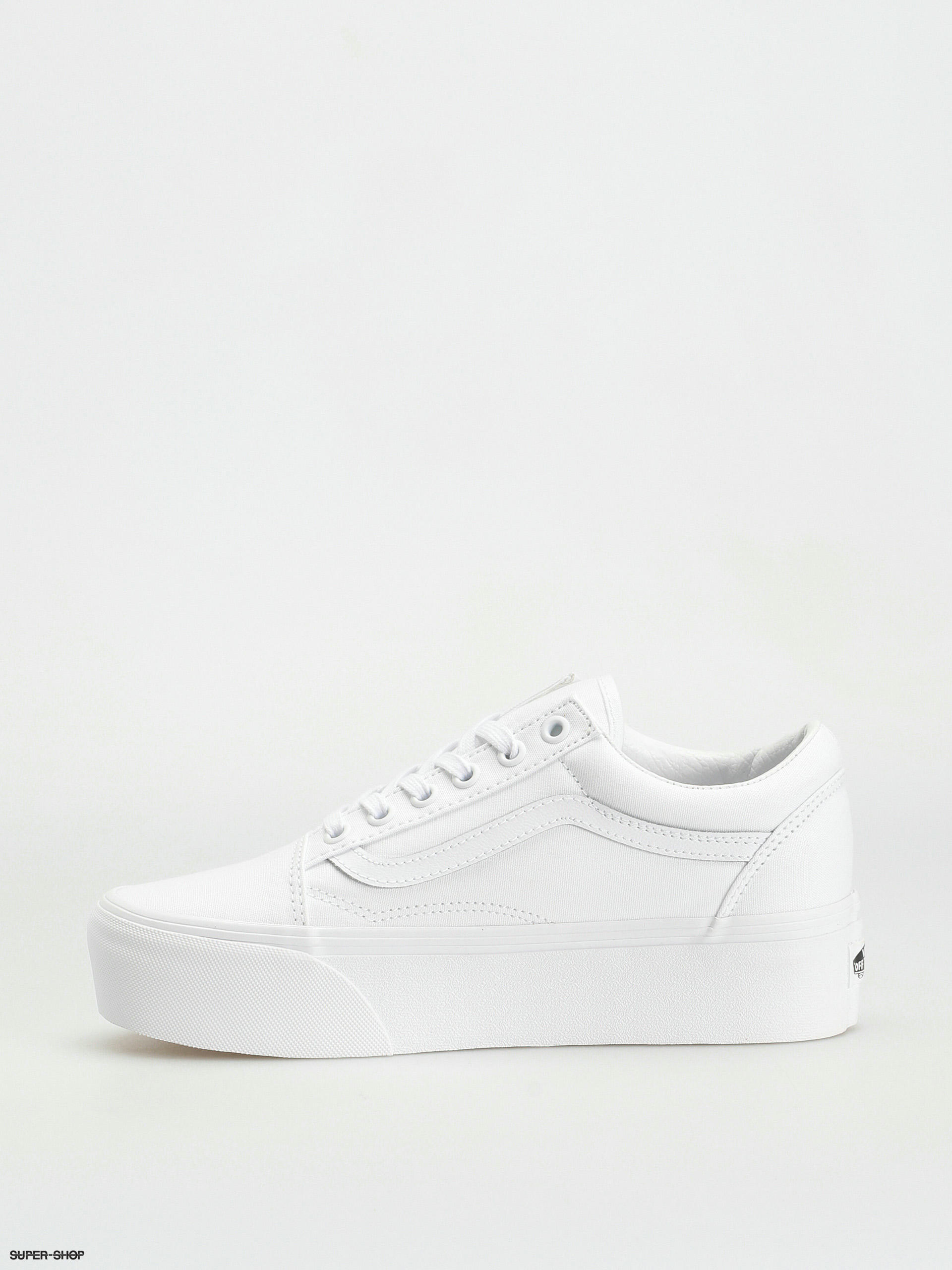 Vans platform hot sale white leather