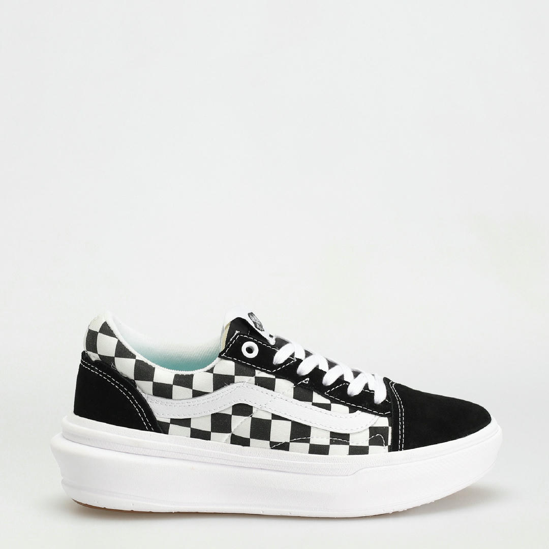 Vans Old Skool Overt CC Checkerboard Sneakers in Black and White