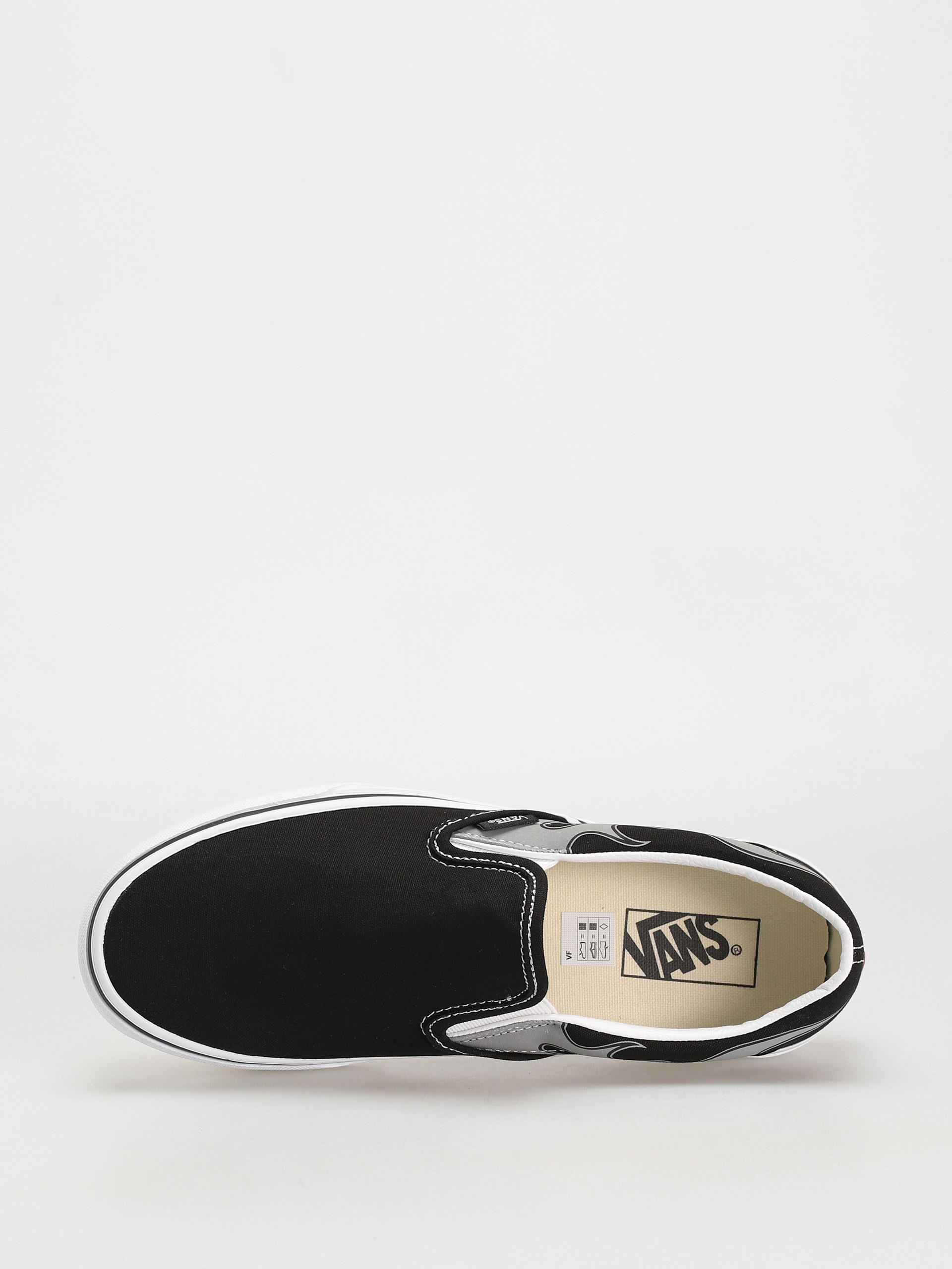 Vans Classic Slip On Shoes (reflective flame black)