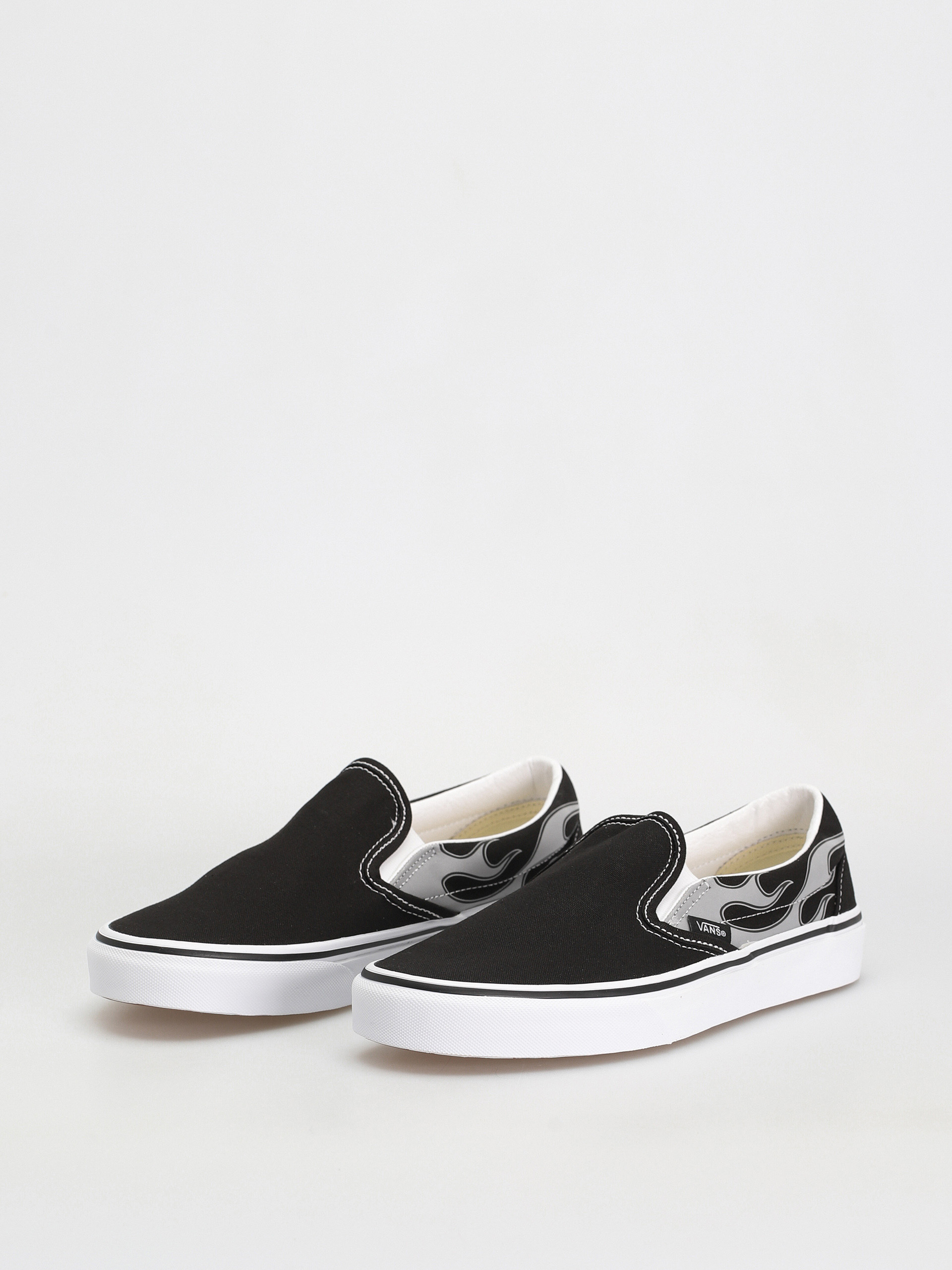 Vans Classic Slip On Shoes (reflective flame black)