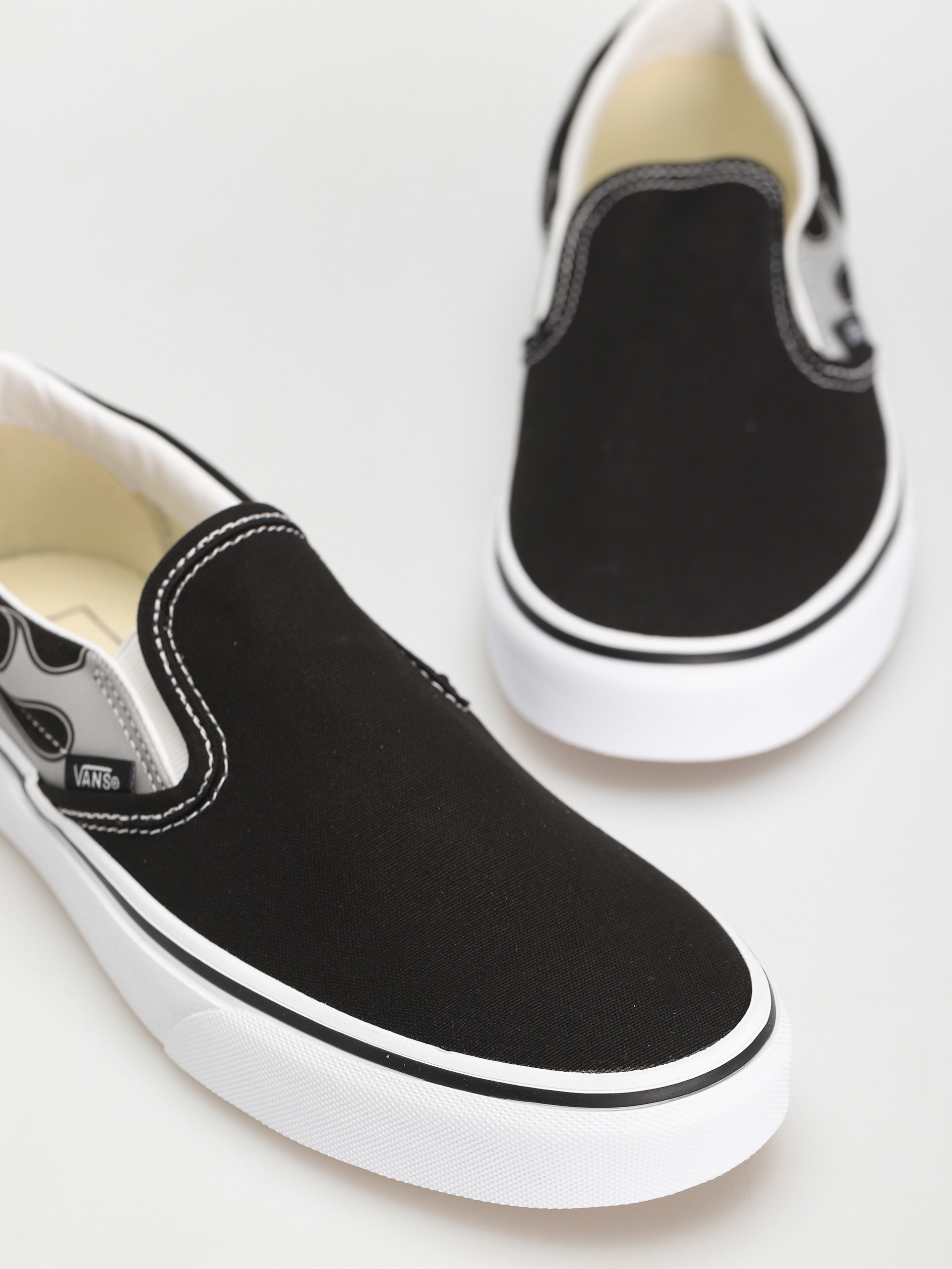 Vans Classic Slip On Shoes (reflective flame black)