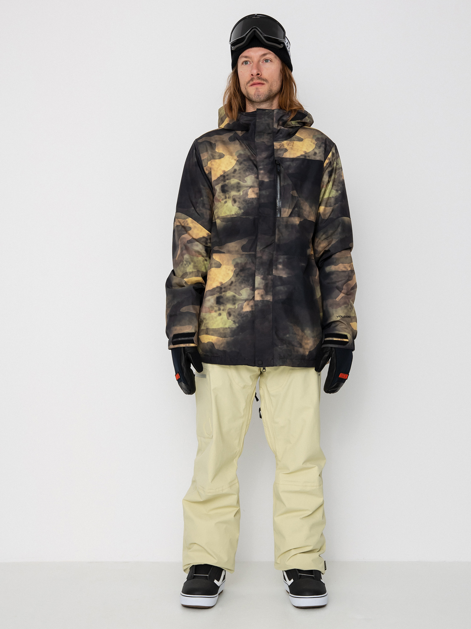 Mens Volcom L Gore Tex Snowboard jacket (camouflage)